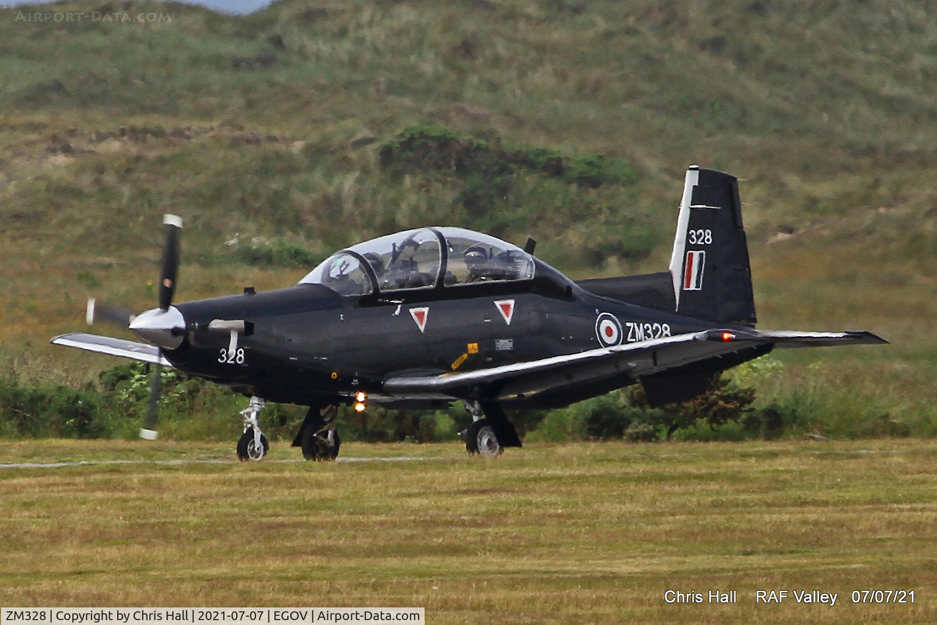 ZM328, 2018 Beechcraft T-6C Texan T.1 C/N PM-126, RAF Valley