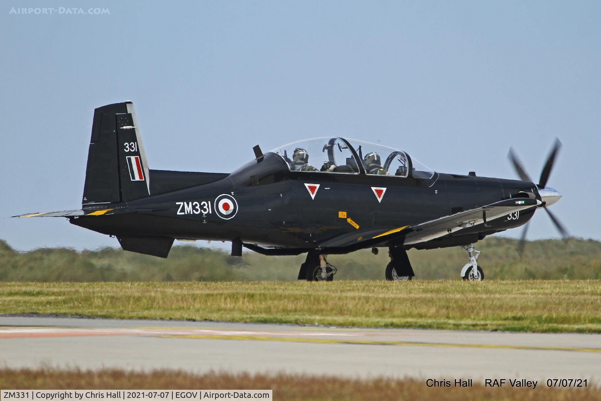 ZM331, 2018 Beechcraft T-6C Texan T.1 C/N PM-129, RAF Valley