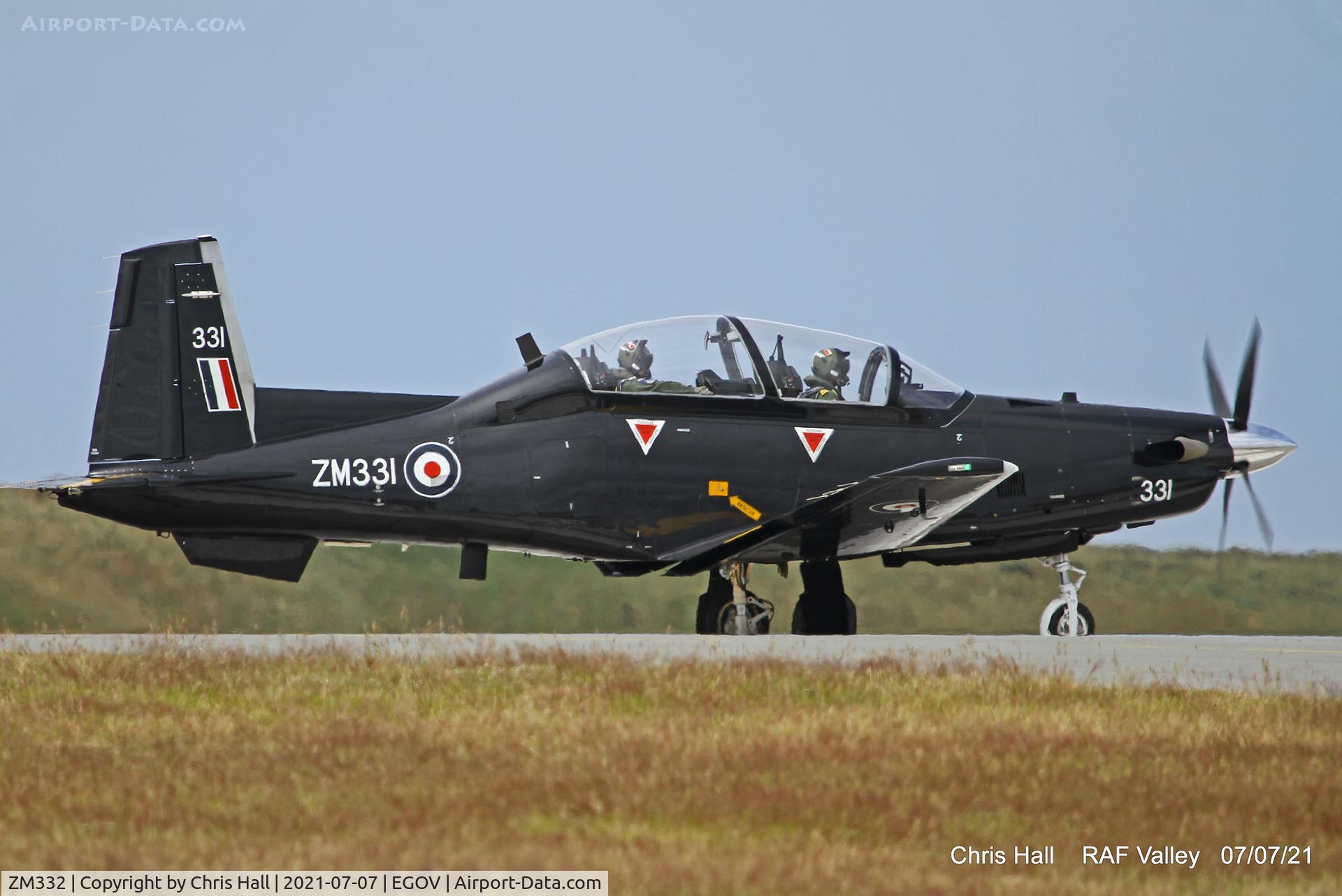 ZM332, 2018 Beechcraft T-6C Texan T.1 C/N PM-130, RAF Valley