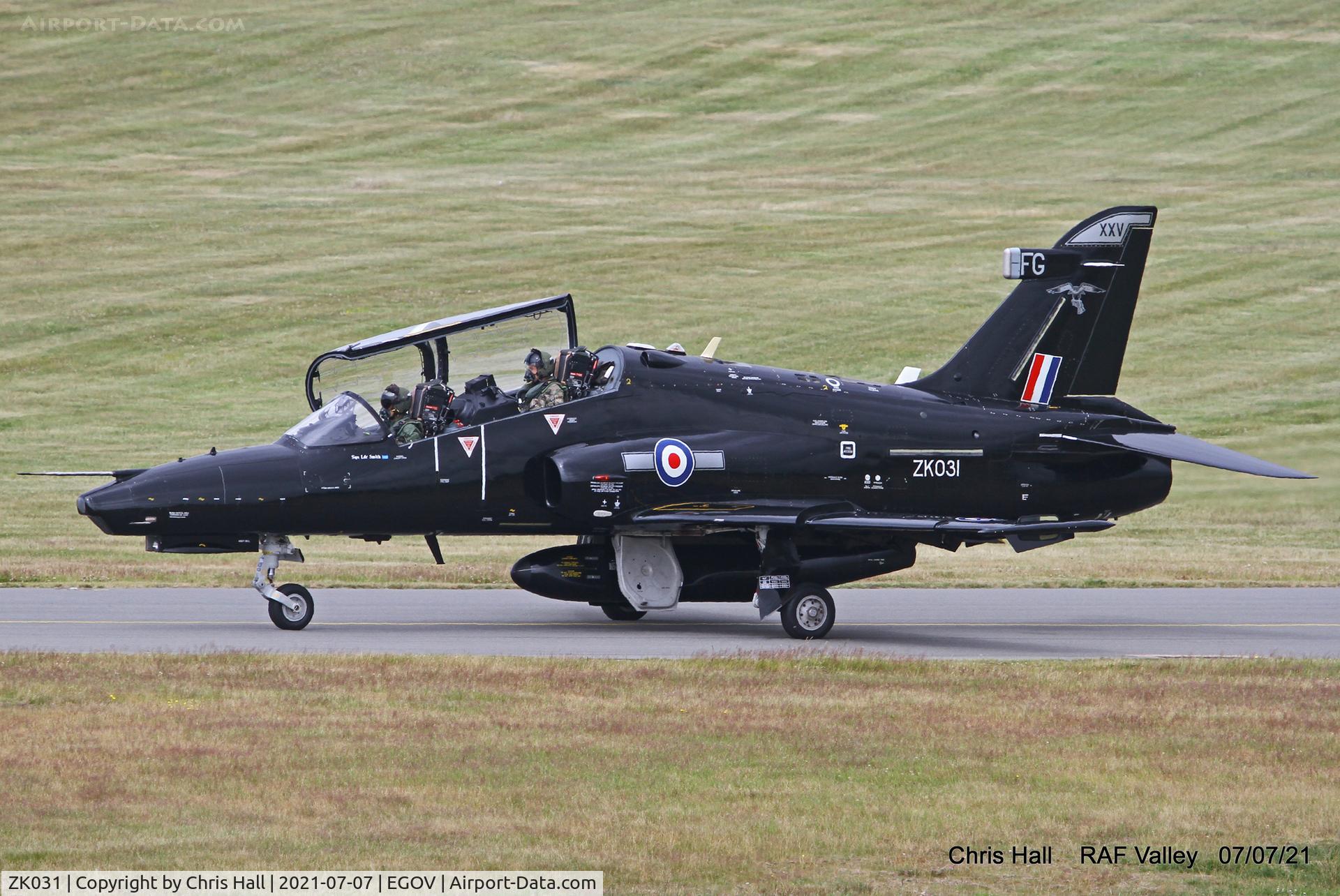 ZK031, 2009 British Aerospace Hawk T2 C/N RT022/1260, RAF Valley
