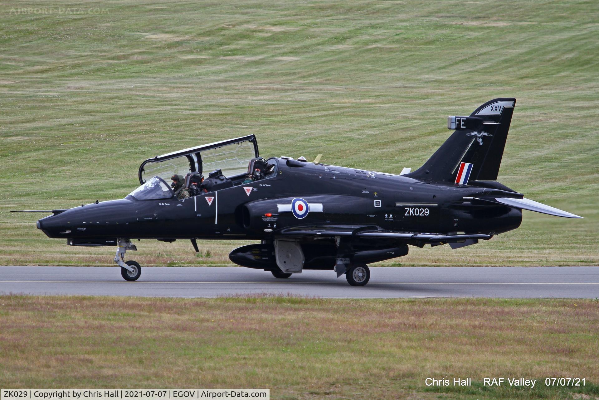 ZK029, 2009 British Aerospace Hawk T2 C/N RT020/1258, RAF Valley