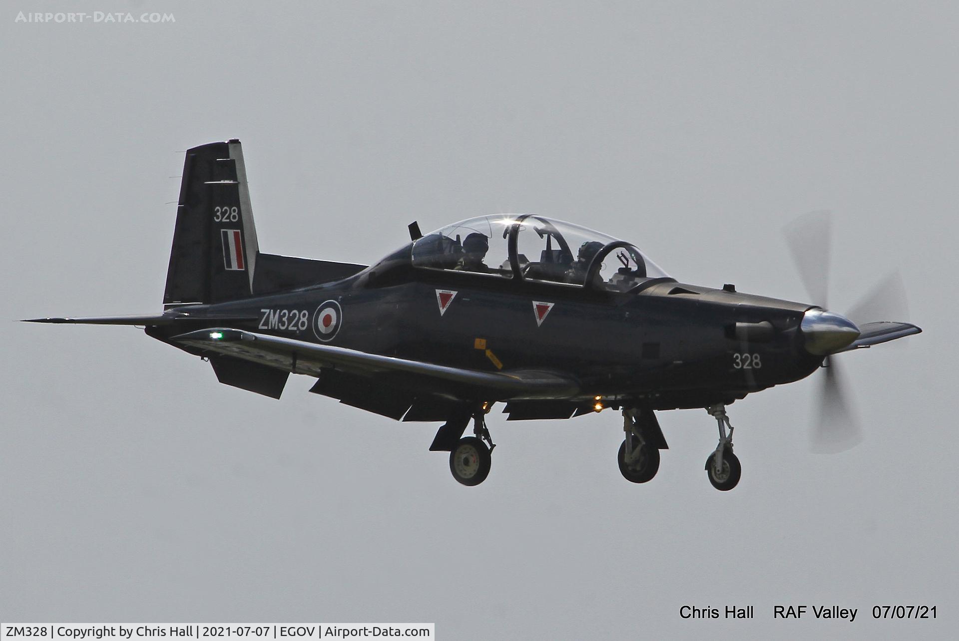 ZM328, 2018 Beechcraft T-6C Texan T.1 C/N PM-126, RAF Valley