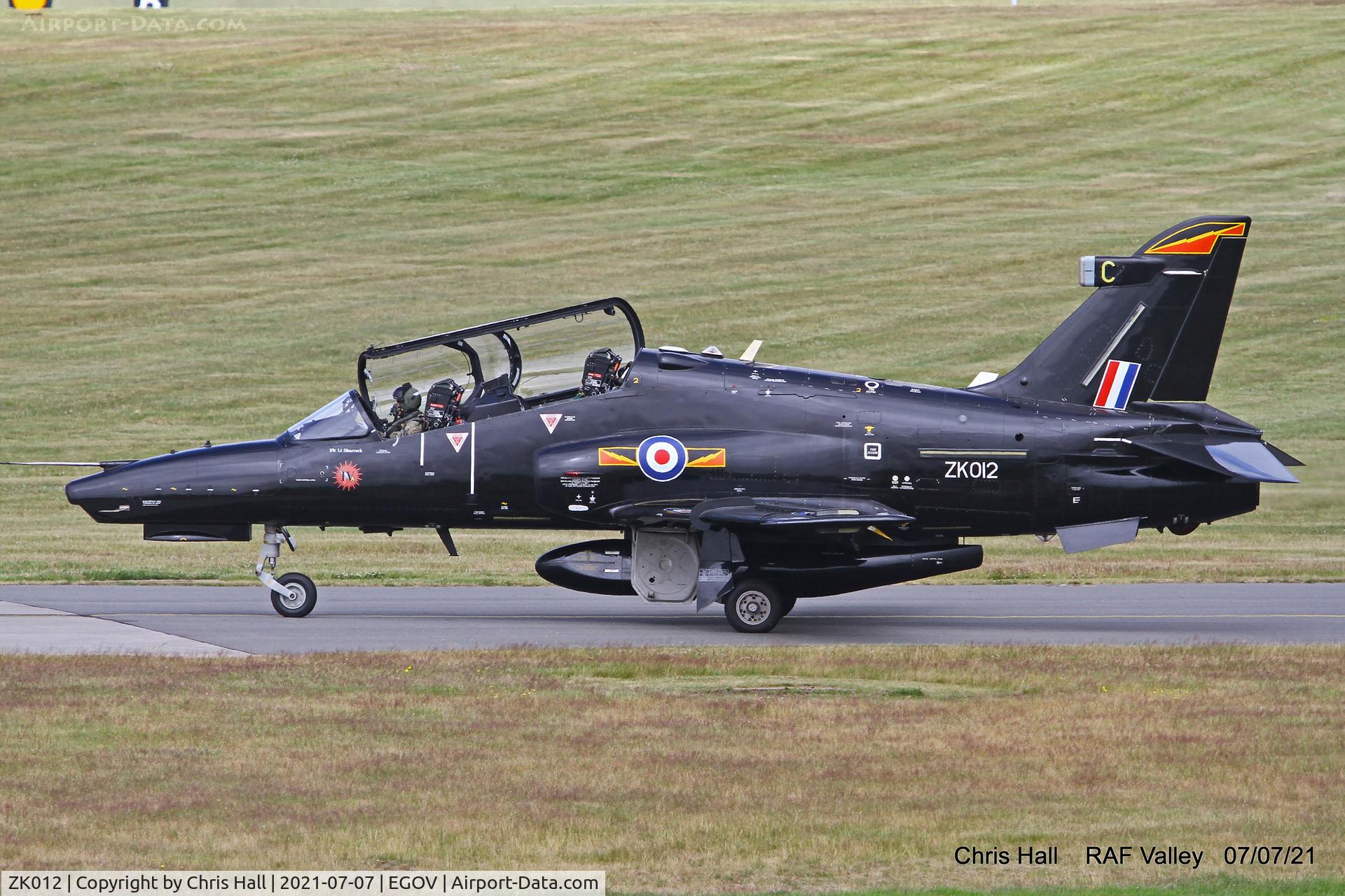 ZK012, 2008 British Aerospace Hawk T2 C/N RT003/1241, RAF Valley