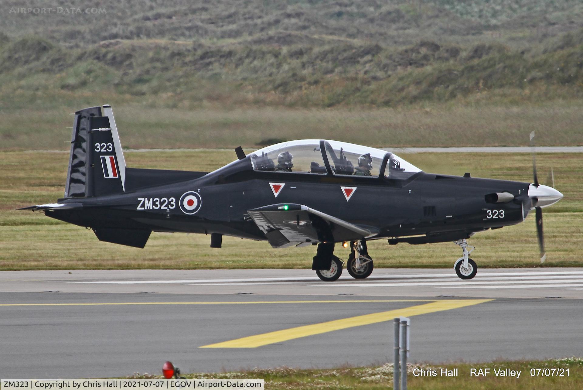 ZM323, 2017 Beechcraft T-6C Texan T.1 C/N PM-110, RAF Valley