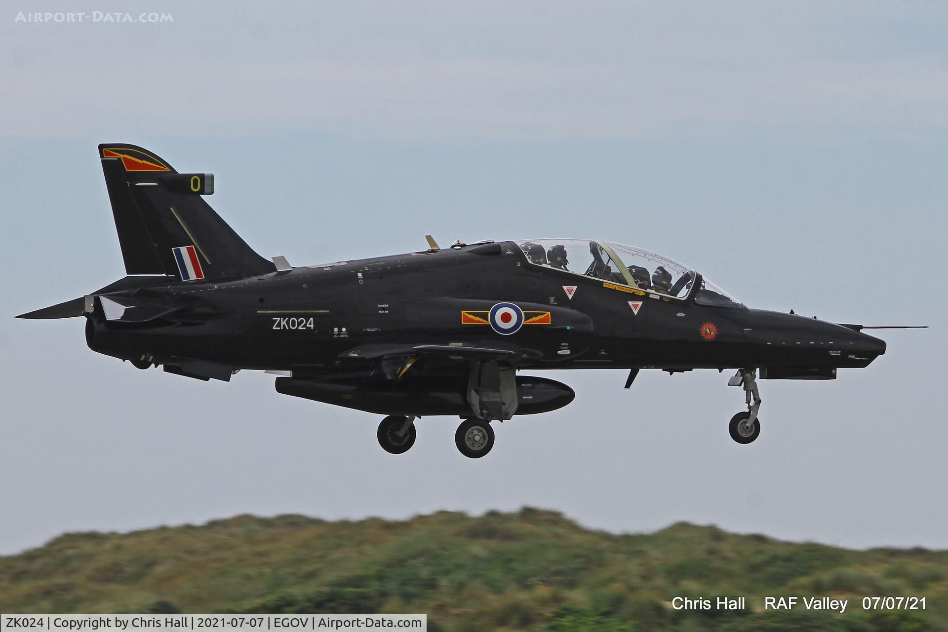 ZK024, 2009 British Aerospace Hawk T2 C/N RT015/1253, RAF Valley