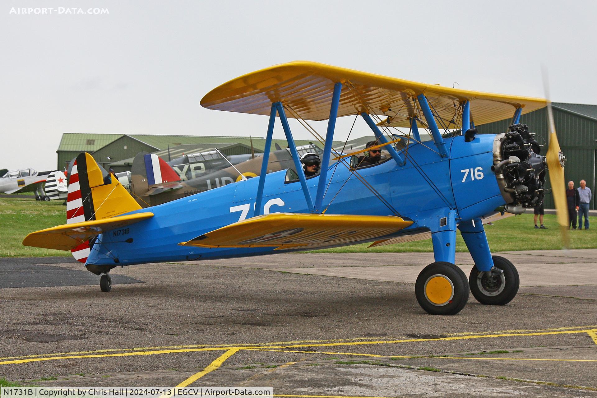 N1731B, 1943 Boeing E75 C/N 75-5716, Sleapkosh 2024