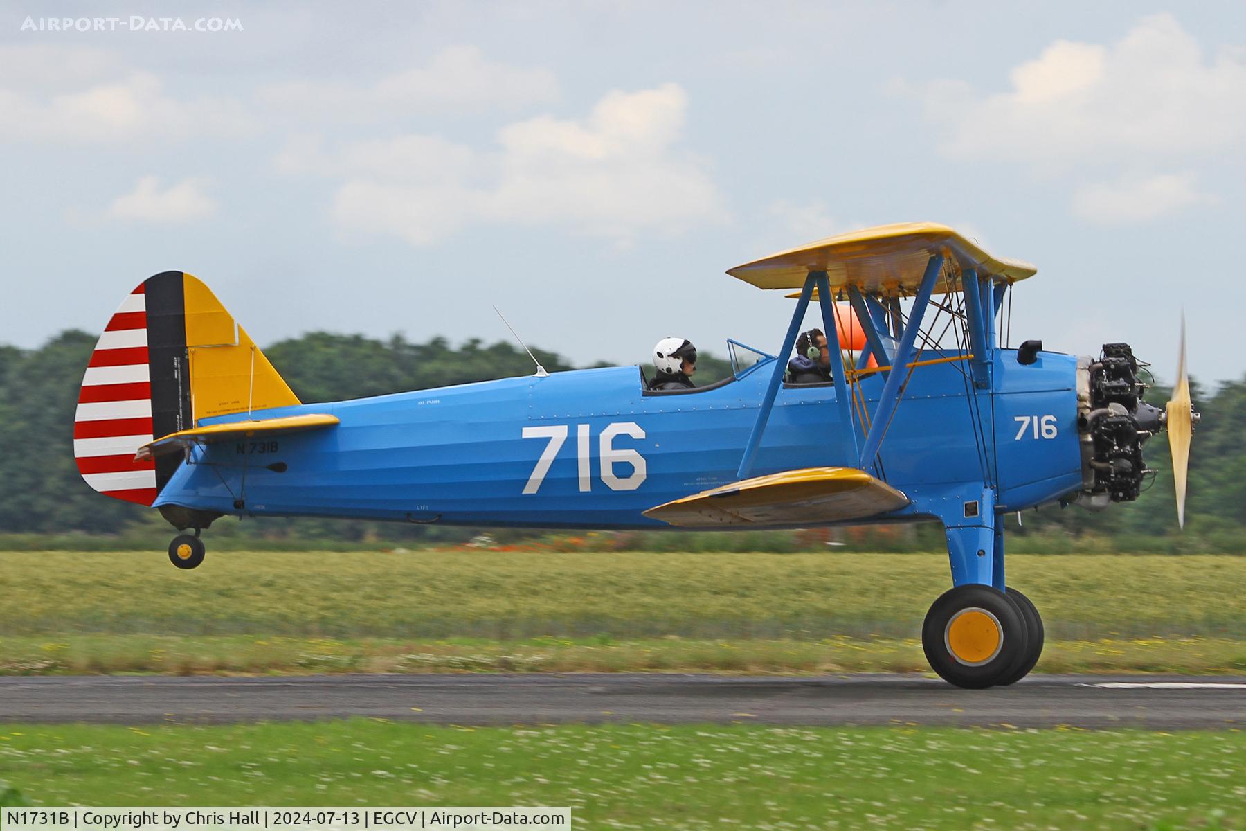 N1731B, 1943 Boeing E75 C/N 75-5716, Sleapkosh 2024