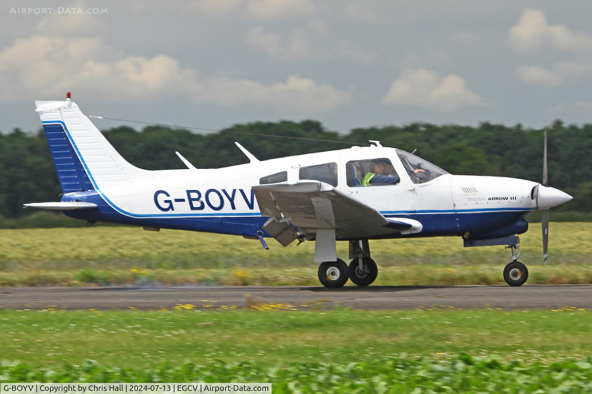 G-BOYV, 1977 Piper PA-28R-201T Turbo Cherokee Arrow III C/N 28R-7703014, Sleapkosh 2024