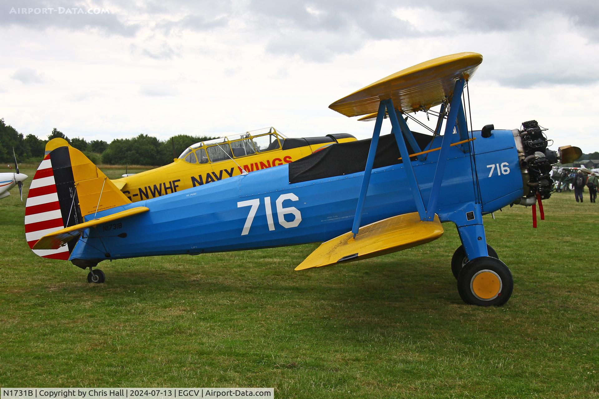 N1731B, 1943 Boeing E75 C/N 75-5716, Sleapkosh 2024