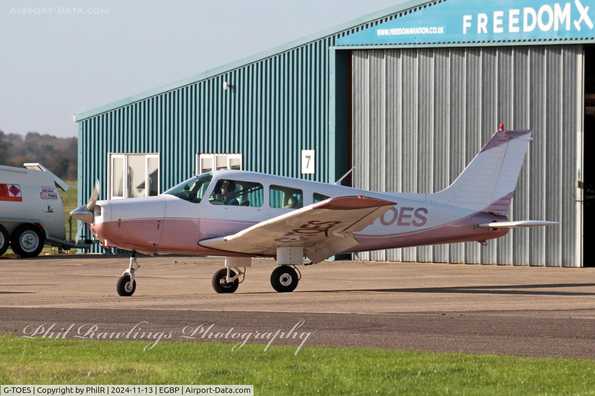 G-TOES, 1978 Piper PA-28-161 Cherokee Warrior II C/N 28-7816512, G-TOES 1978 Piper PA-28-161 Cherokee Warrior ll Kemble 13.11.24 