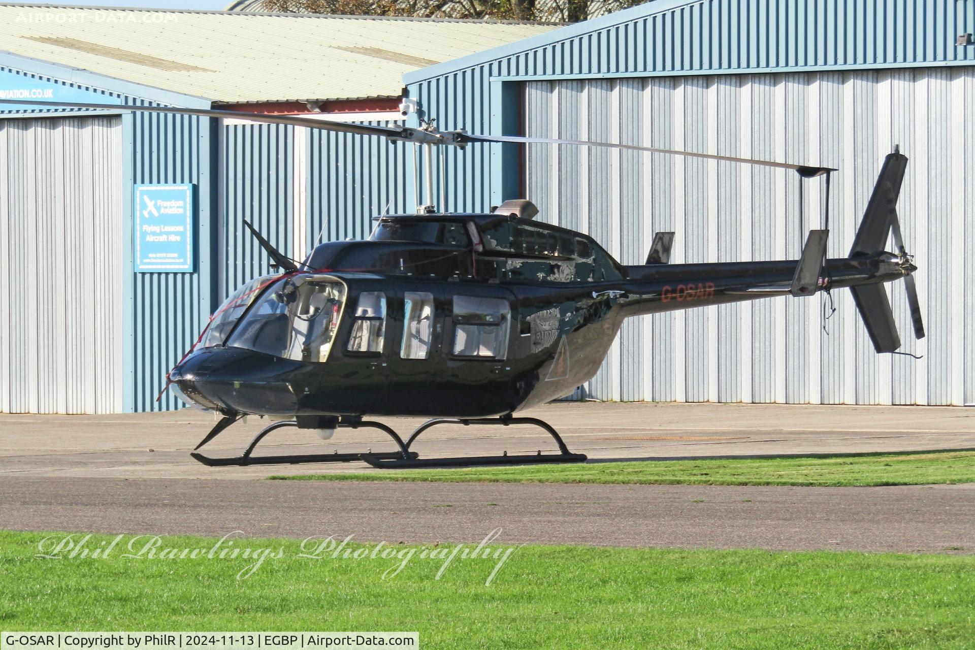 G-OSAR, 1981 Bell 206L-1 LongRanger II C/N 45704, G-OSAR 1981 Bell 206L-1 Longranger Kemble 13.11.24 