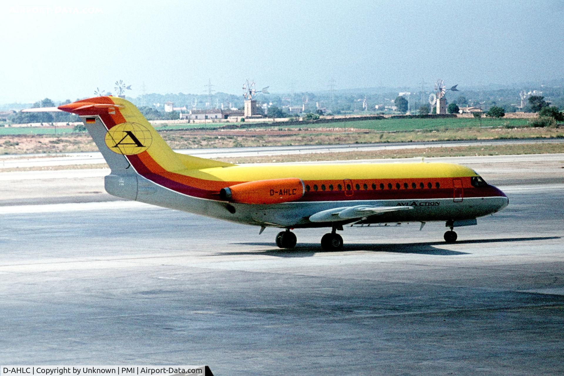 D-AHLC, 1971 Fokker F.28-1000 Fellowship C/N 11034, Palma de Mallorca 1971-73