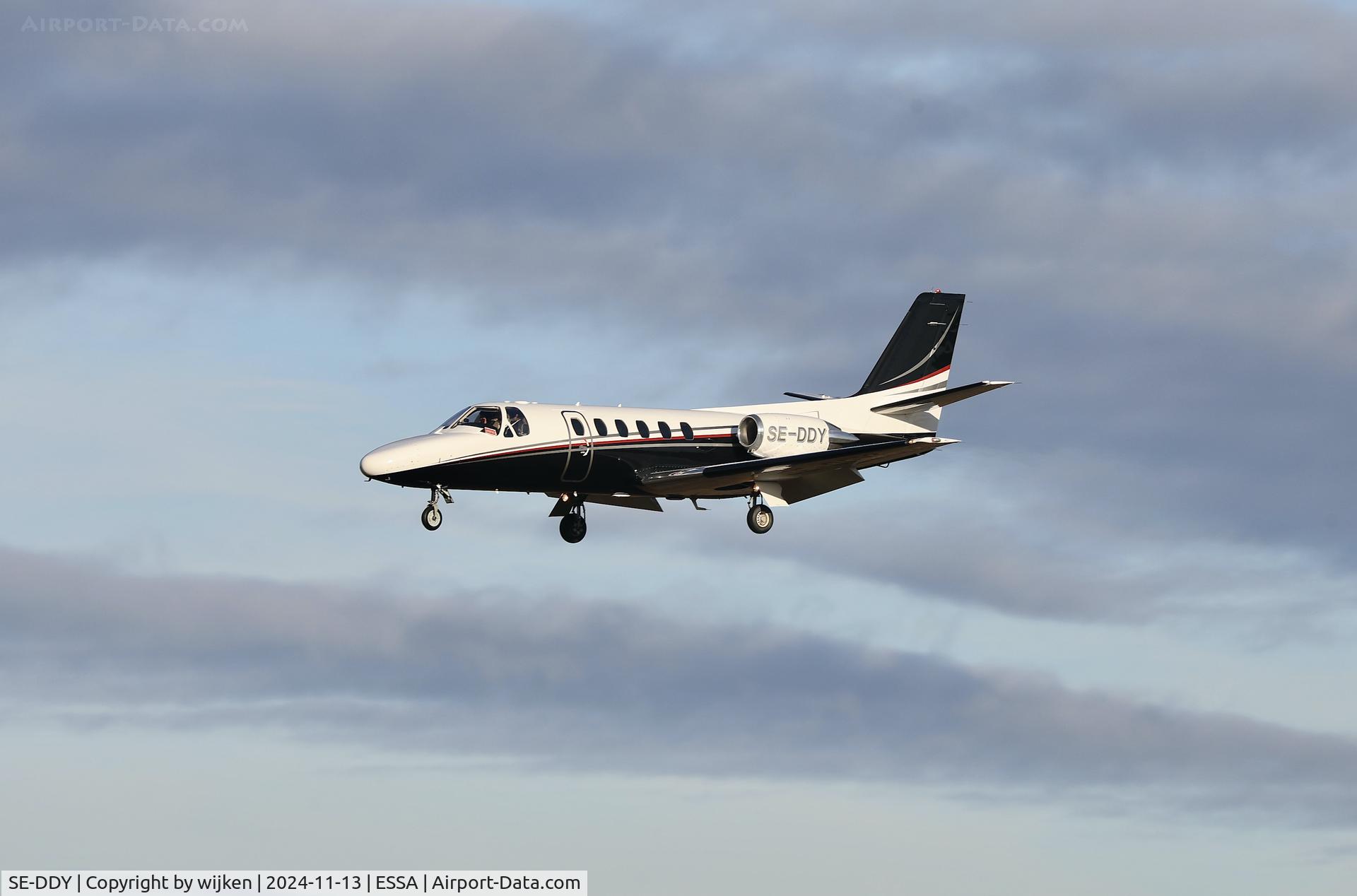 SE-DDY, 1980 Cessna 550 Citation II C/N 550-0115, Rwy 26