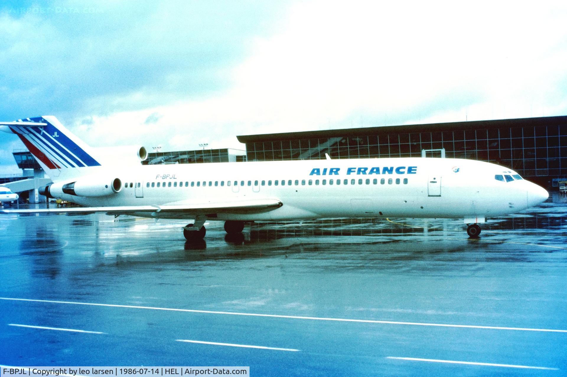 F-BPJL, 1969 Boeing 727-228 C/N 20203, Helsinki 14.7.1986