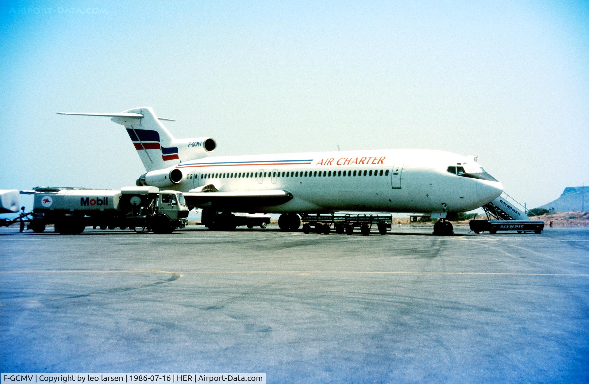 F-GCMV, 1981 Boeing 727-2X3 C/N 22608, Heraklion 16.7.1986