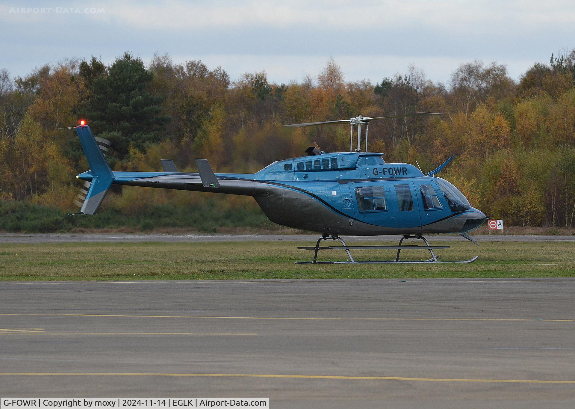 G-FOWR, 1988 Bell 206L-3 LongRanger III C/N 51237, Bell 206L-3 Longranger III at Blackbushe. Ex N341AJ