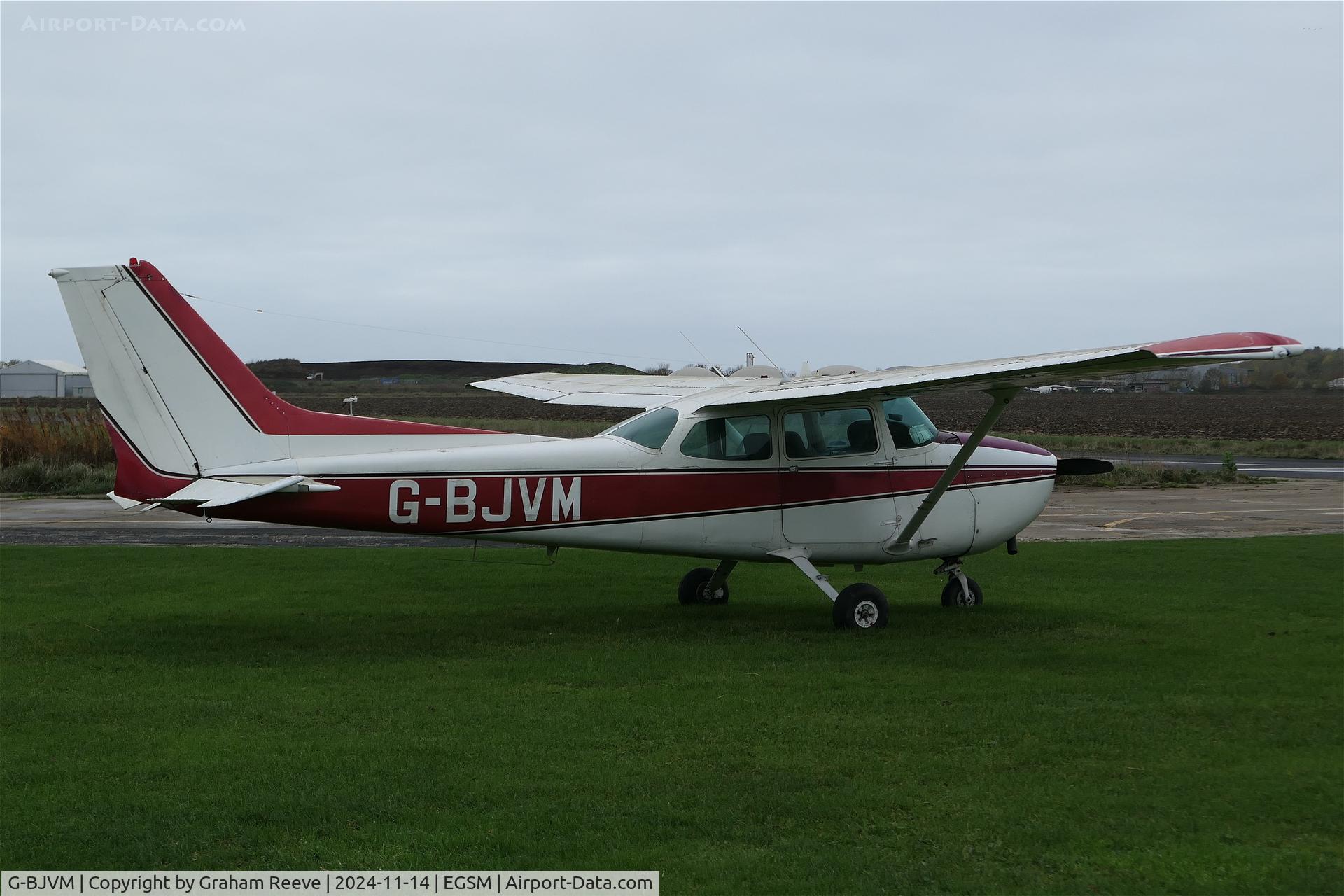 G-BJVM, 1977 Cessna 172N Skyhawk C/N 172-69374, Parked at Beccles.