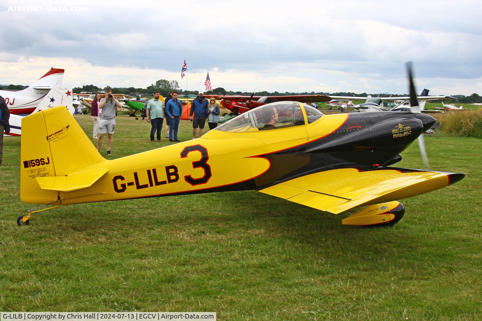 G-LILB, 2007 Vans RV-3B C/N 10159, Sleapkosh 2024