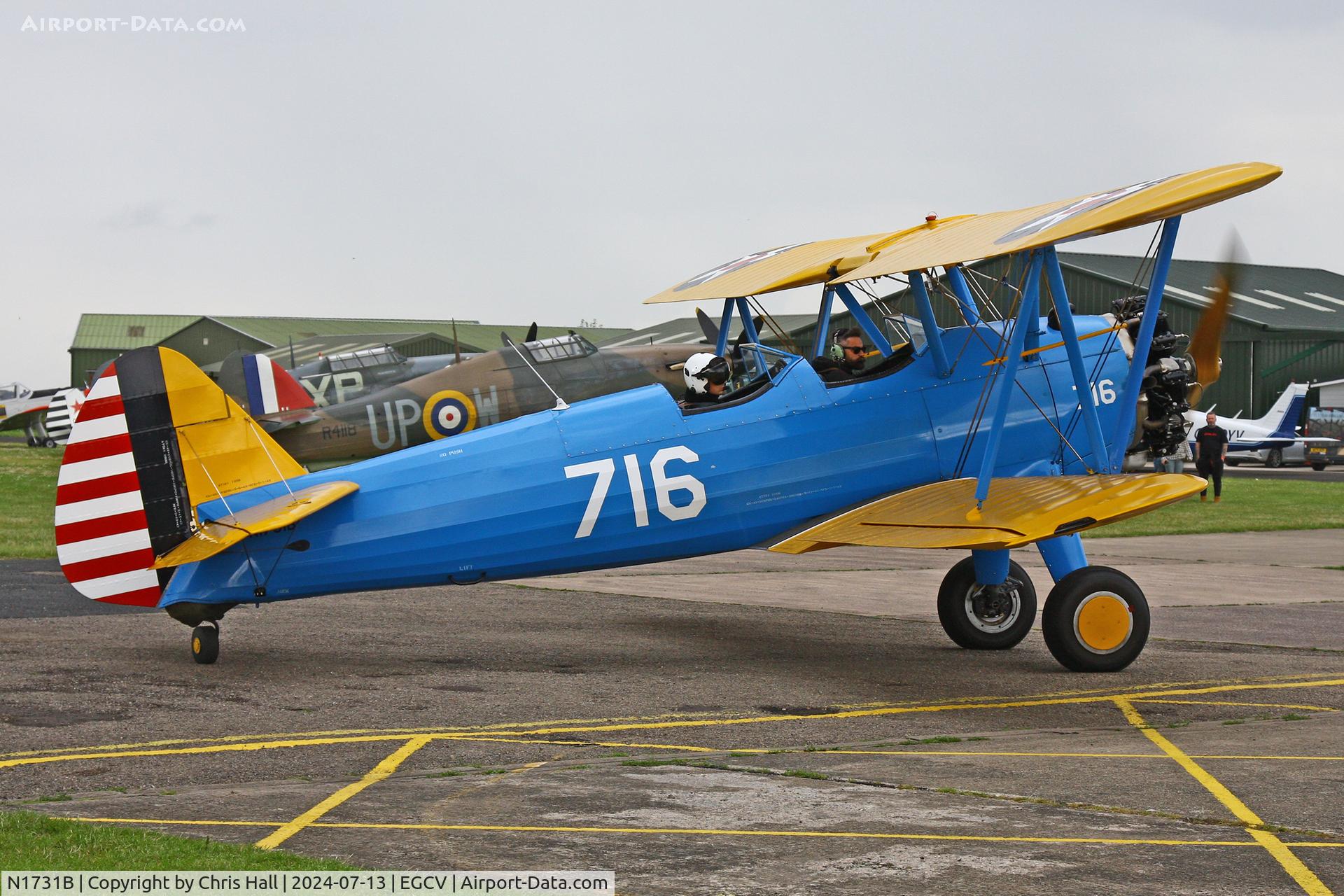 N1731B, 1943 Boeing E75 C/N 75-5716, Sleapkosh 2024
