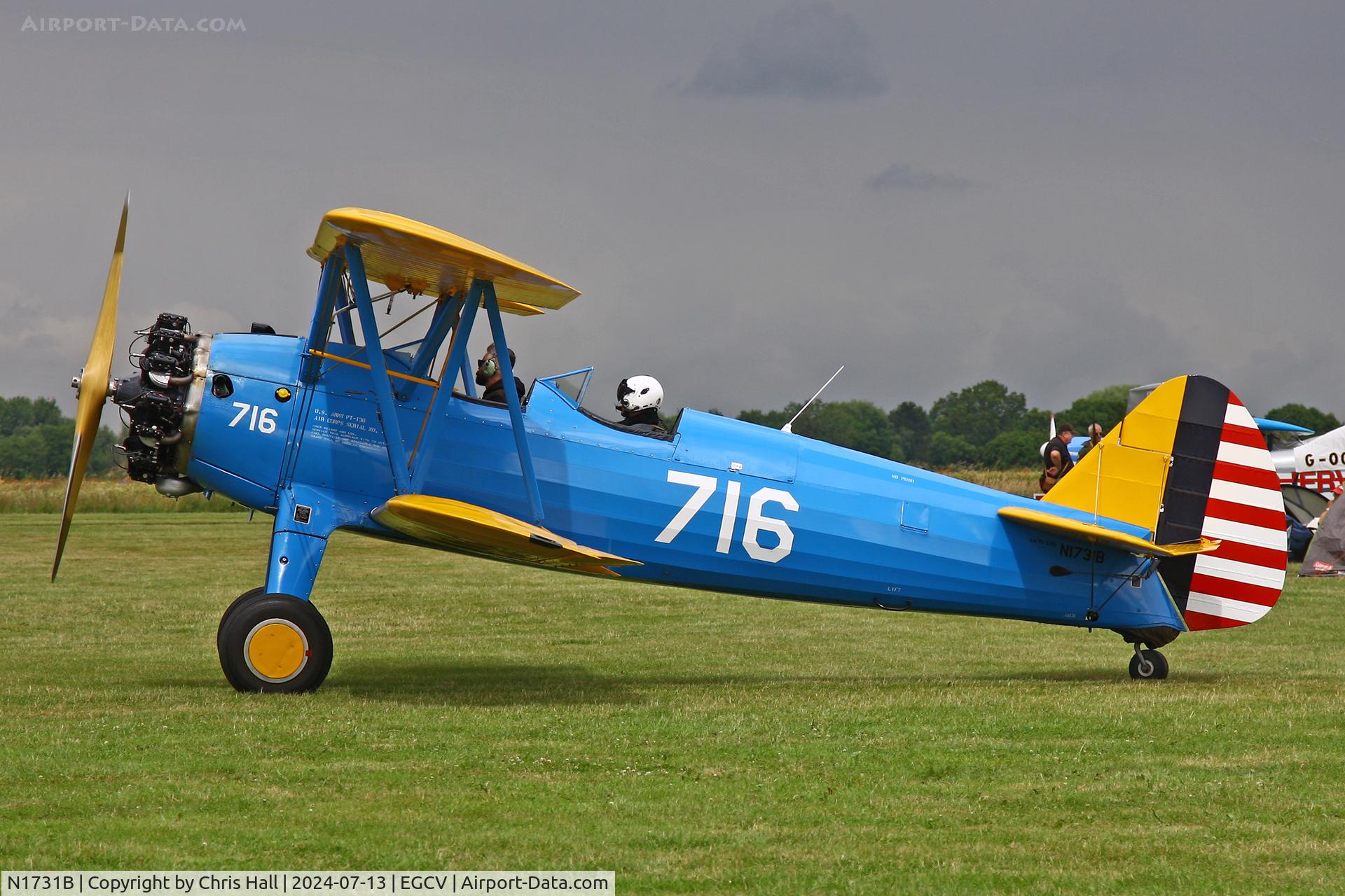 N1731B, 1943 Boeing E75 C/N 75-5716, Sleapkosh 2024