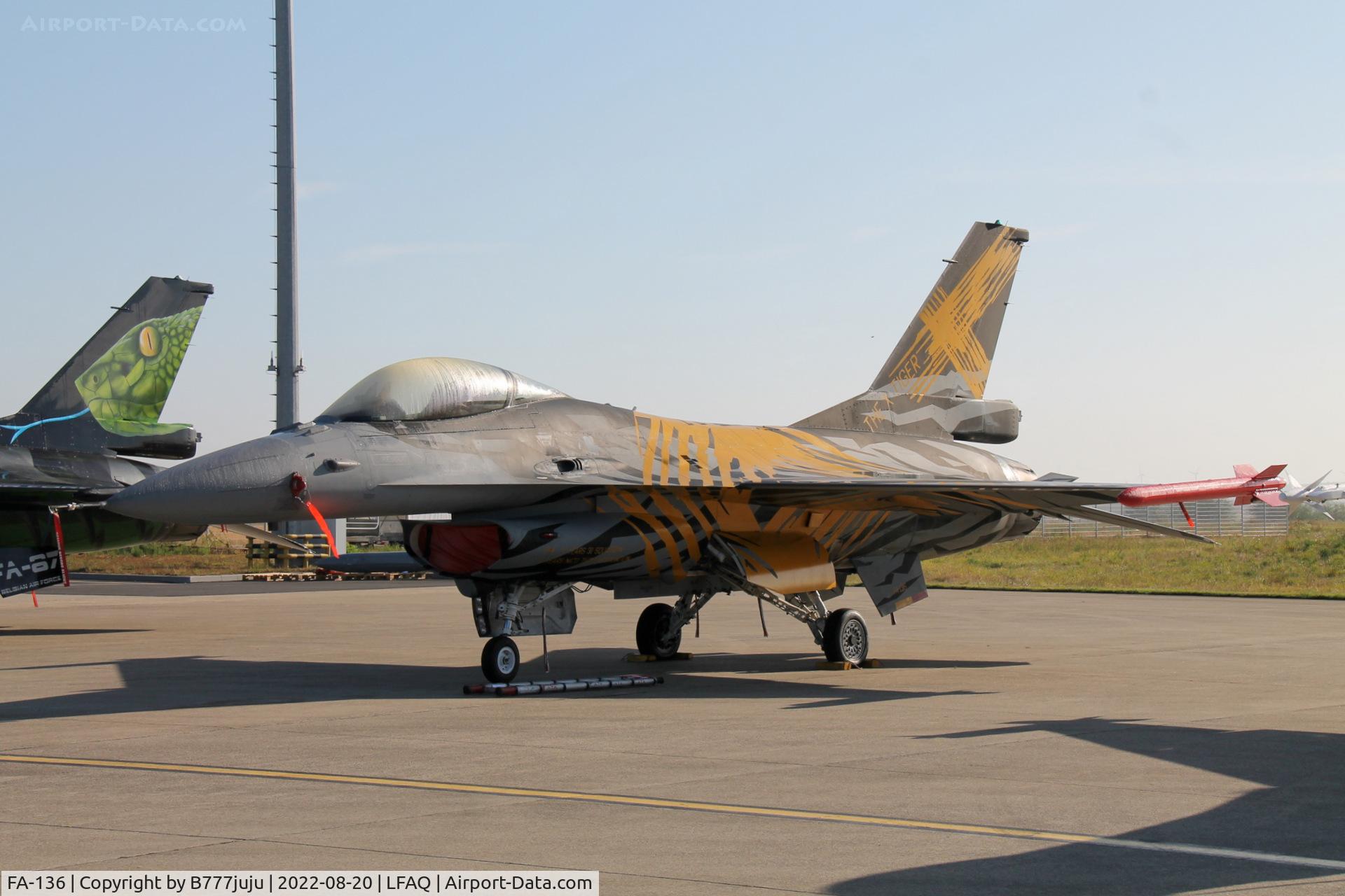 FA-136, SABCA F-16AM Fighting Falcon C/N 6H-136, at Albert 2022