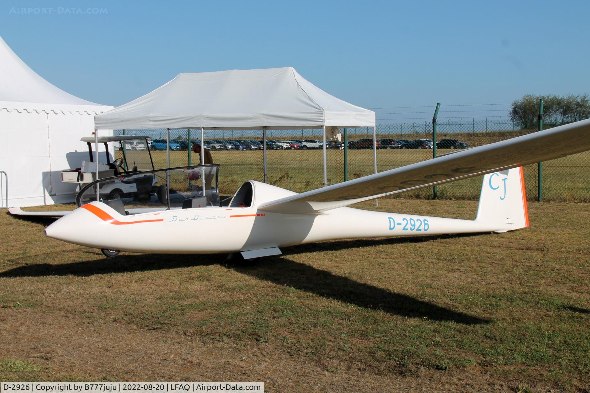 D-2926, Schempp-Hirth Duo Discus T C/N 216, at Albert 2022