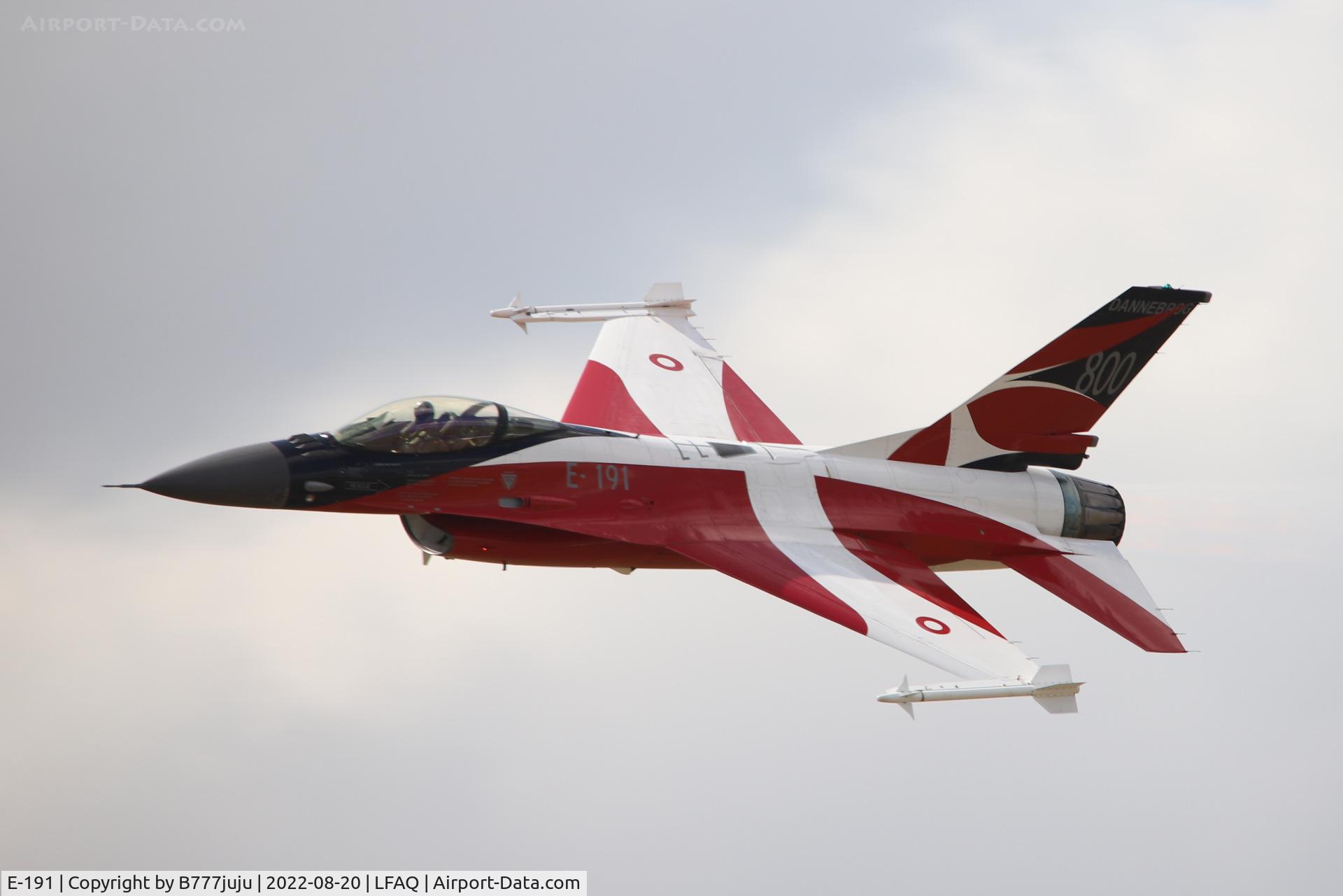 E-191, 1978 SABCA F-16AM Fighting Falcon C/N 6F-18, at Albert 20222