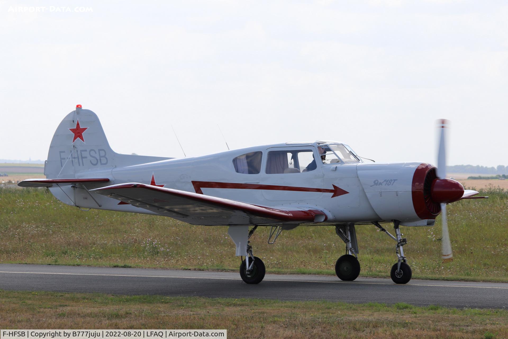 F-HFSB, Yakovlev Yak-18T C/N 8200916, at Albert 20222