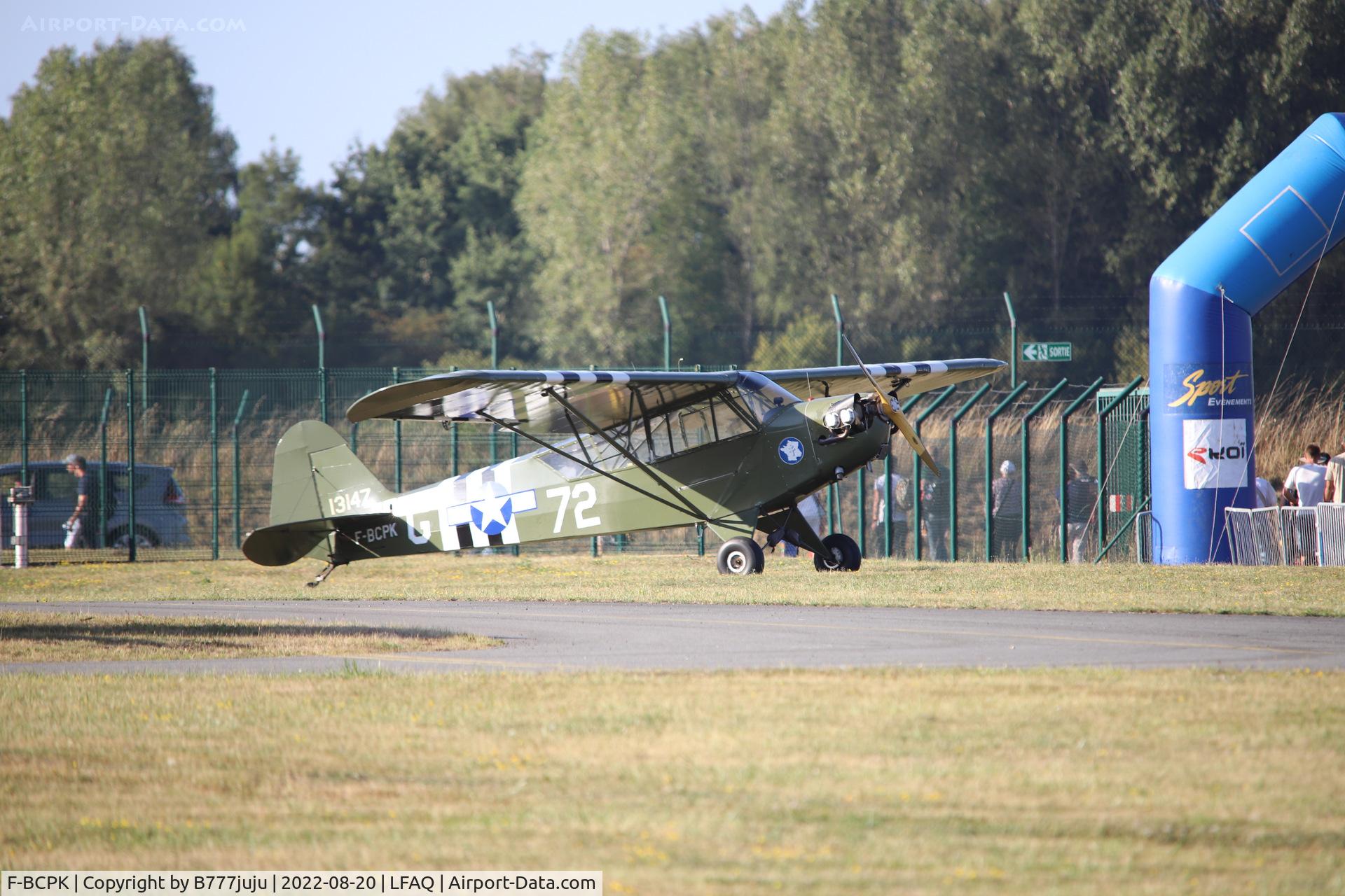 F-BCPK, 1945 Piper L-4J Grasshopper (J3C-65D) C/N 13147, at Albert 2022