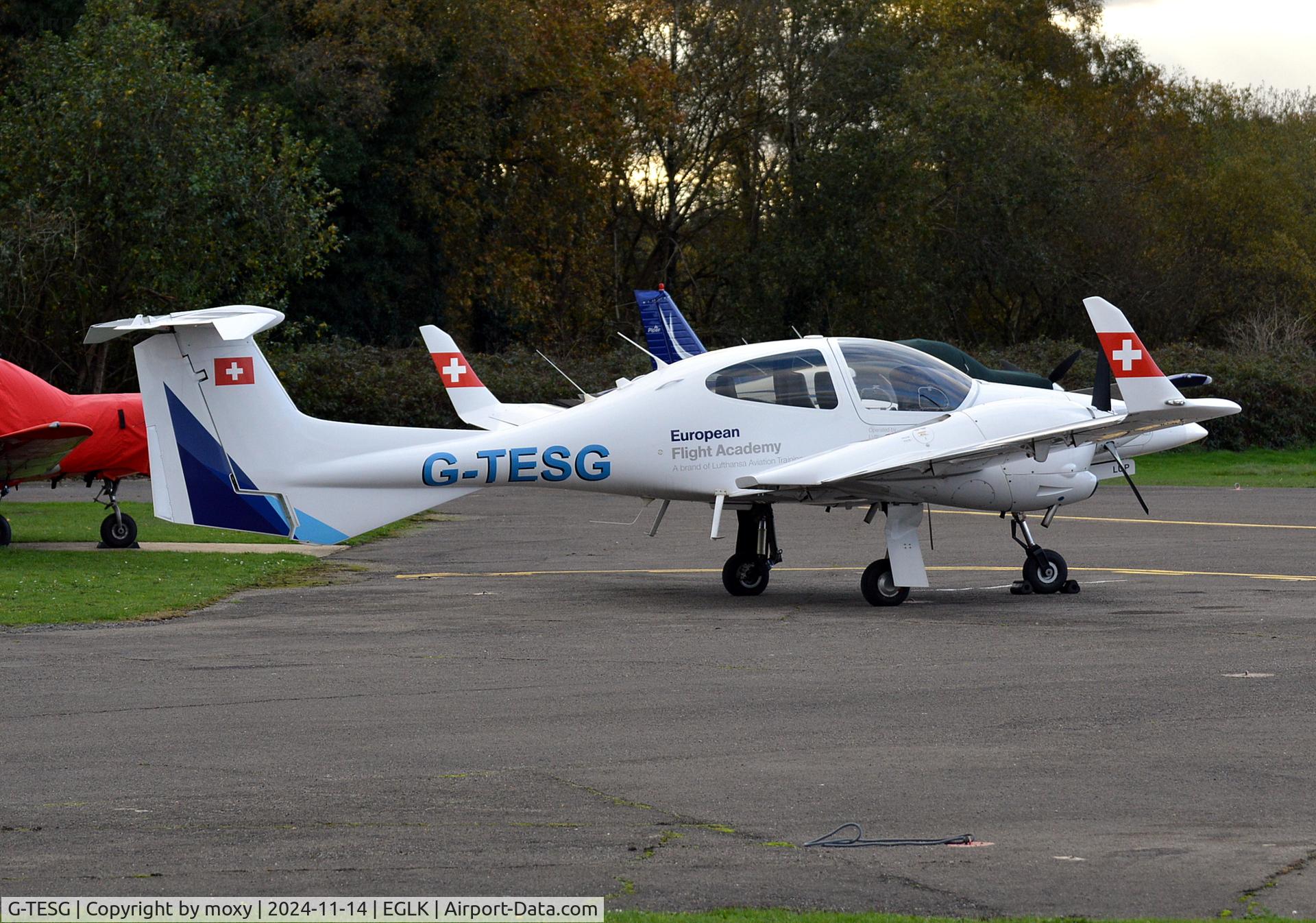 G-TESG, 2008 Diamond DA-42 Twin Star C/N 42.356, Diamond DA-42 Twin Star at Blackbushe.