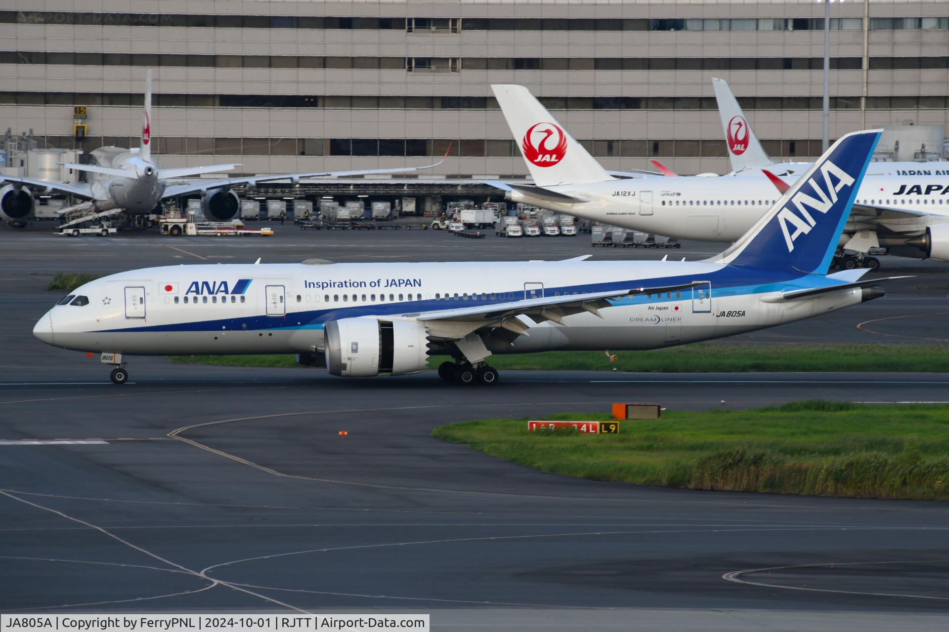 JA805A, 2010 Boeing 787-8 Dreamliner C/N 34514, Arrival of ANA B788