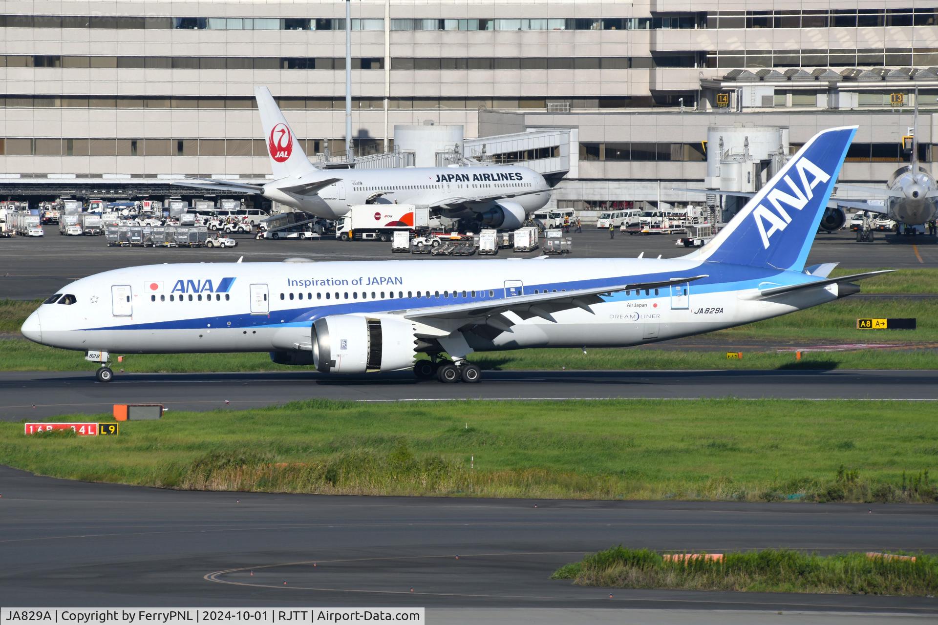 JA829A, 2014 Boeing 787-8 Dreamliner Dreamliner C/N 34520, Arrival of ANA B788
