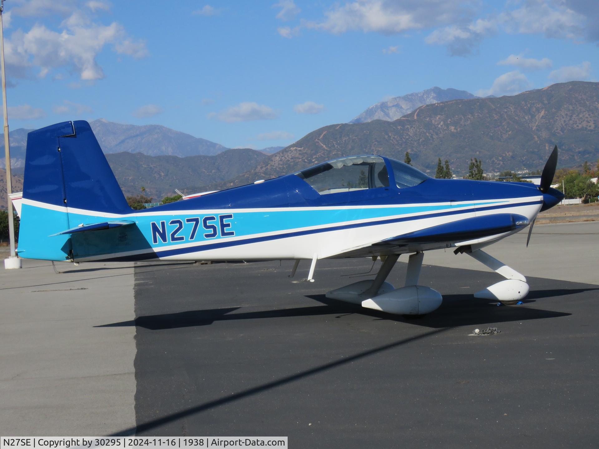 N27SE, 2021 Vans RV-7A C/N 70228, Parked