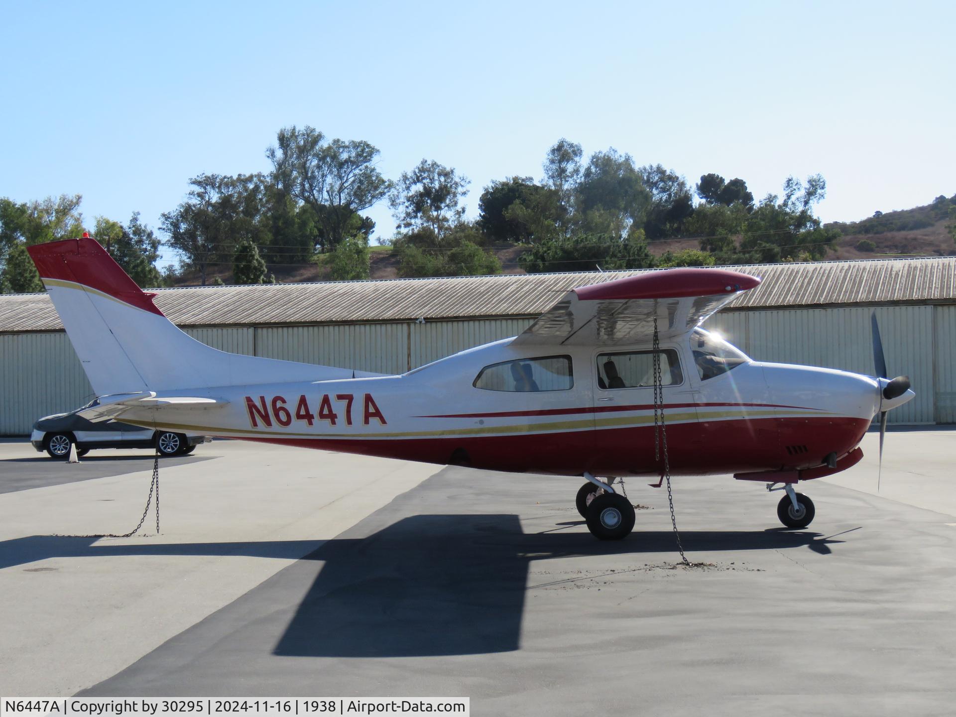 N6447A, 1979 Cessna T210N Turbo Centurion C/N 21063528, Parked