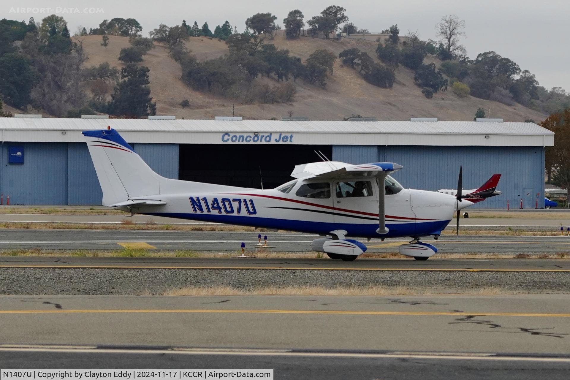 N1407U, 1976 Cessna 172M C/N 17267077, Buchanan Field Concord airport in California 2024.