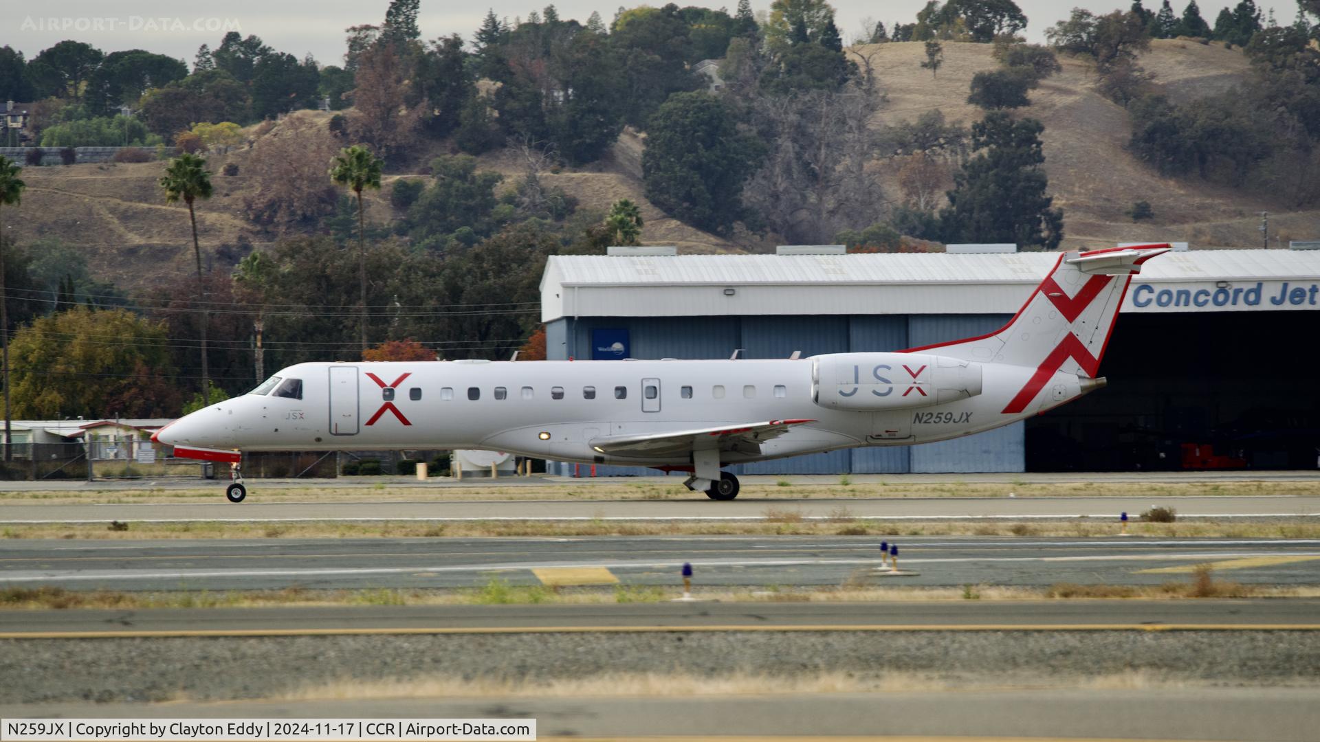 N259JX, 2001 Embraer ERJ-135LR (EMB-135LR) C/N 145402, Buchanan Field Concord airport in California 2024.