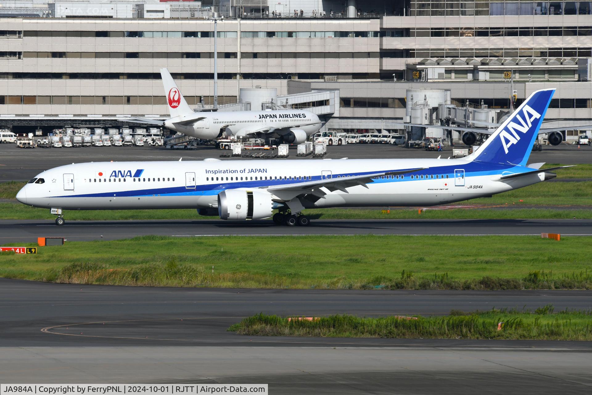 JA984A, 2024 Boeing 787-10 Dreamliner Dreamliner C/N 66998, Arrival of the latest addition to ANA's B787 fleet