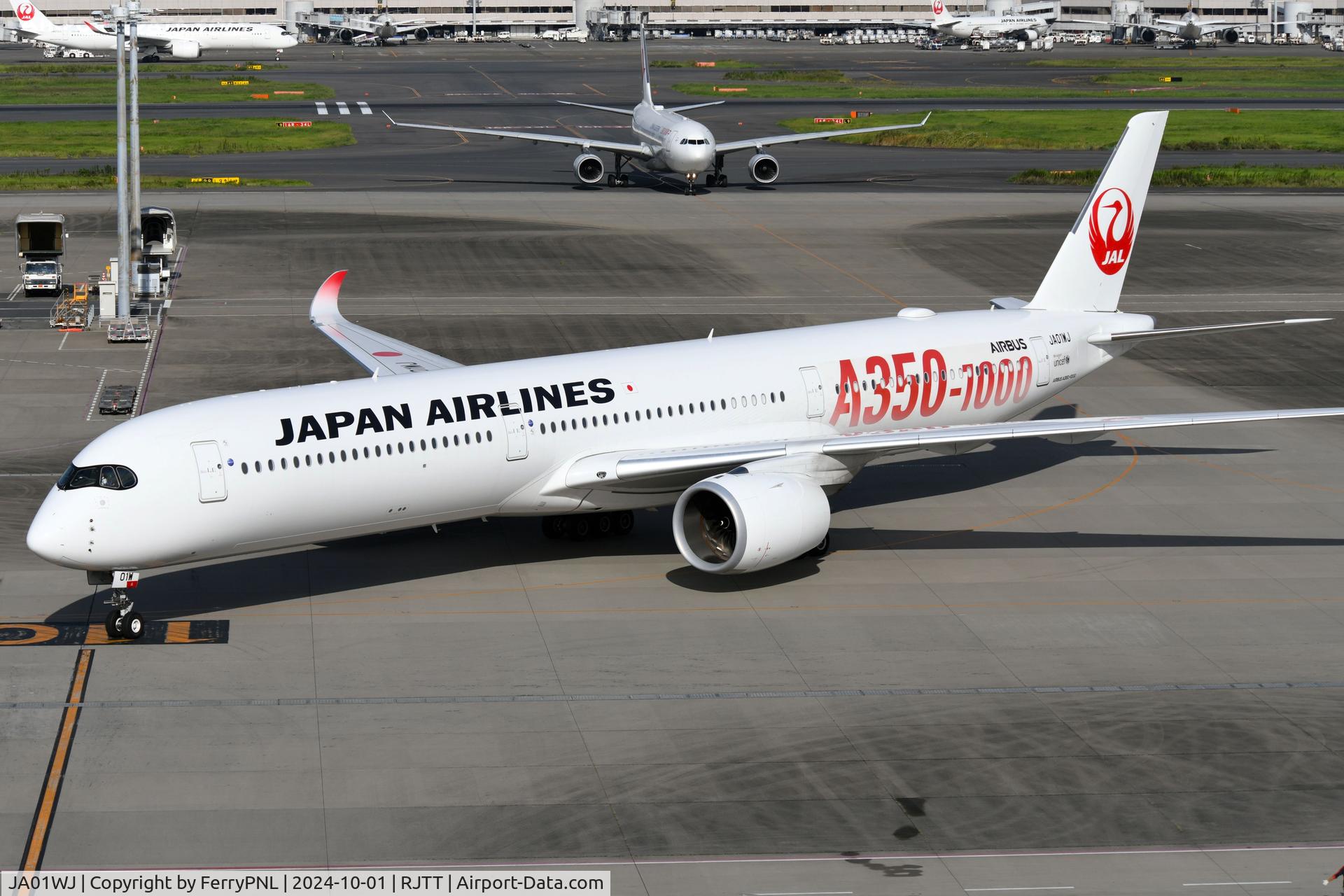 JA01WJ, 2023 Airbus A350-1041 C/N 610, JAL A350-1000 operates international destinations from HND