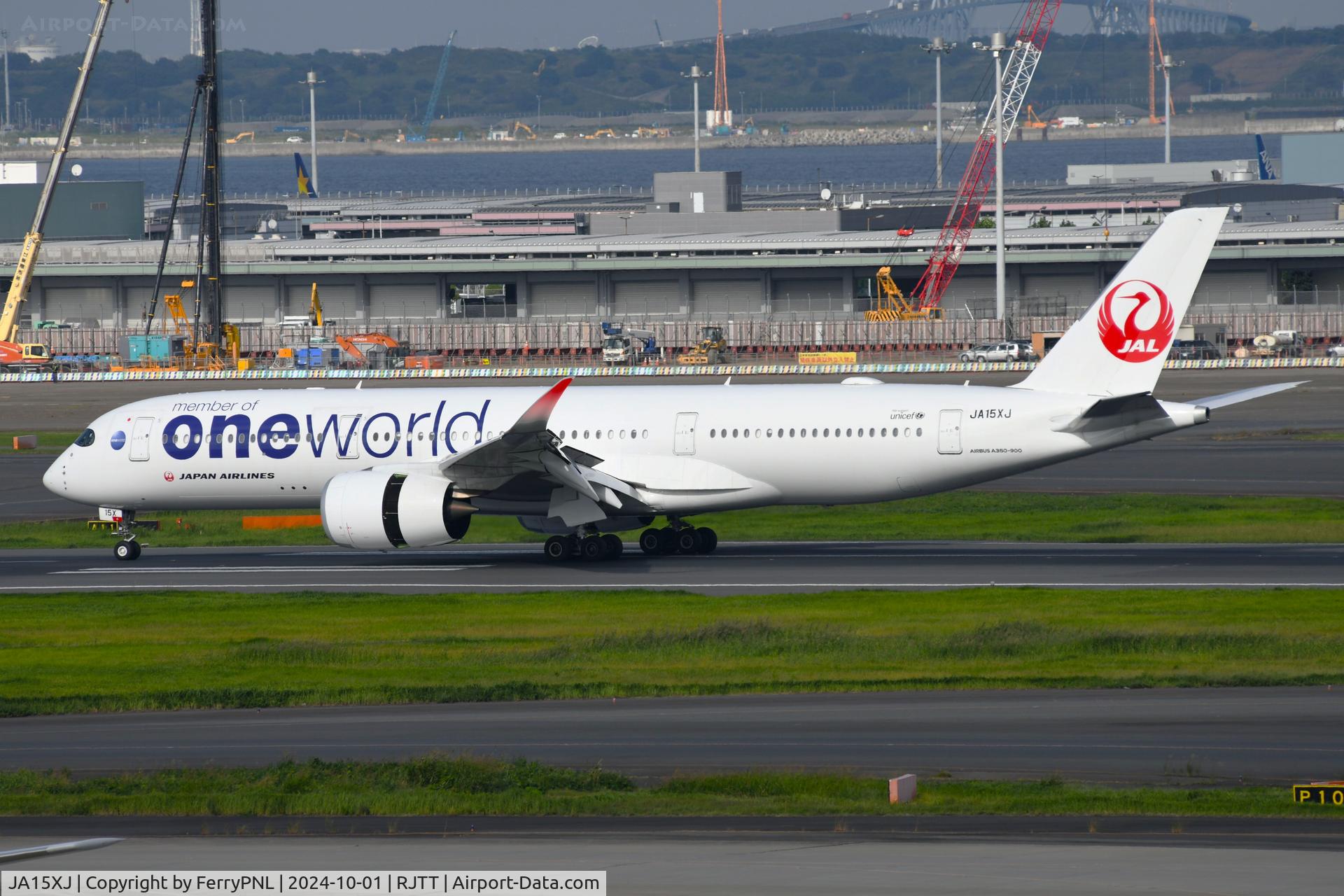 JA15XJ, 2021 Airbus A350-941 C/N 543, JAL A359 in Oneworld outfit