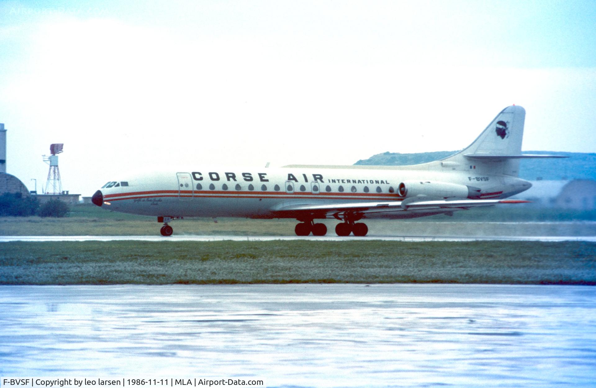 F-BVSF, 1968 Sud Aviation SE-210 Caravelle VI-N C/N 241, Malta11.11.86