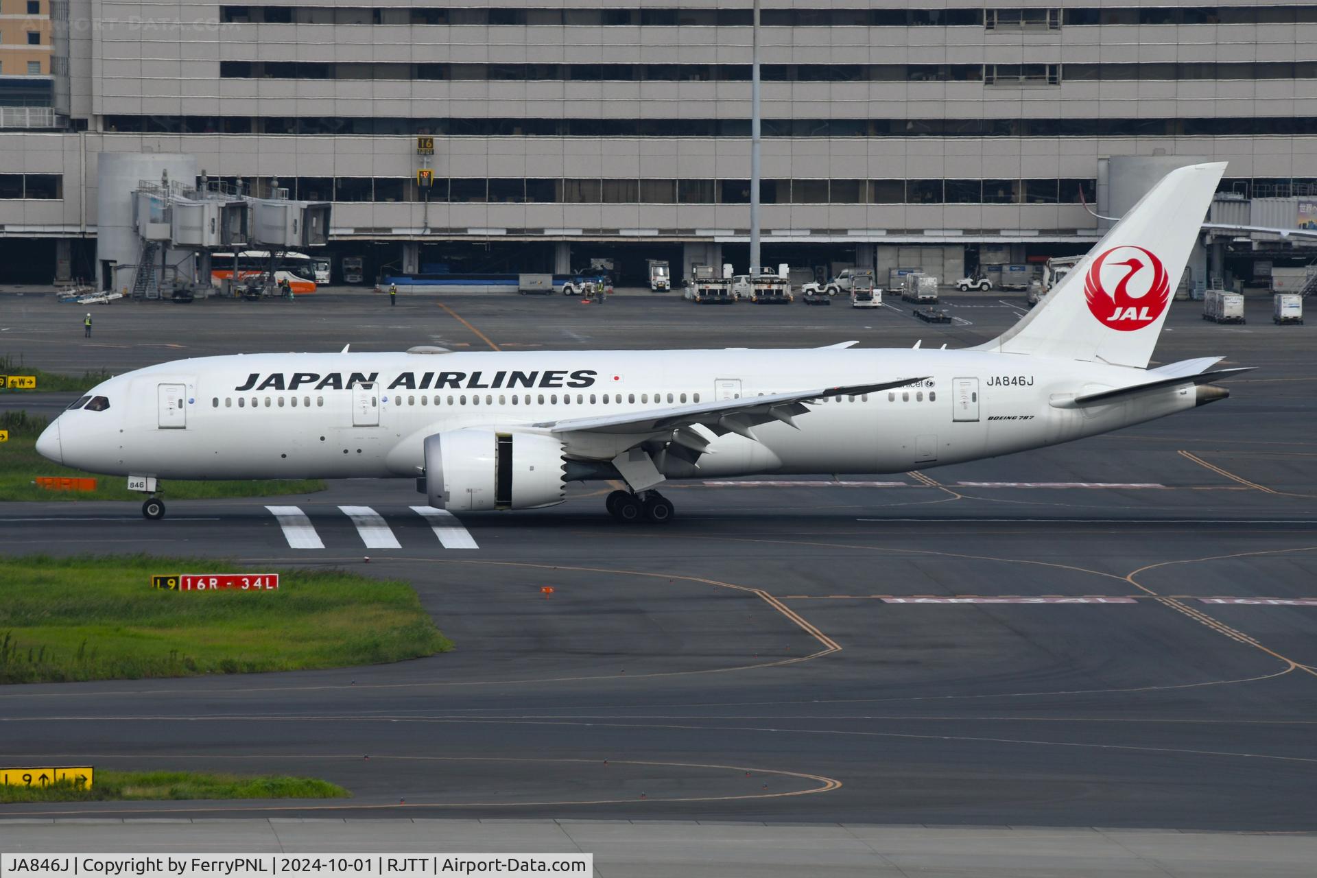 JA846J, 2019 Boeing 787-8 Dreamliner C/N 35435, JAL B788