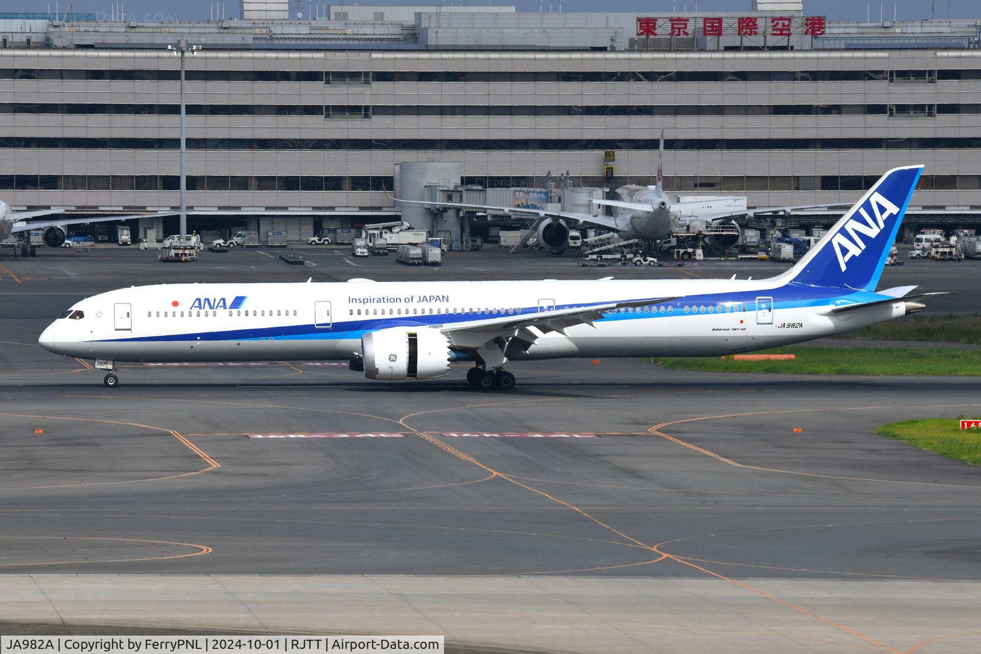 JA982A, 2024 Boeing 787-10 Dreamliner Dreamliner C/N 66996, Arrival of ANA's domestic B787-10 seating 429 pax