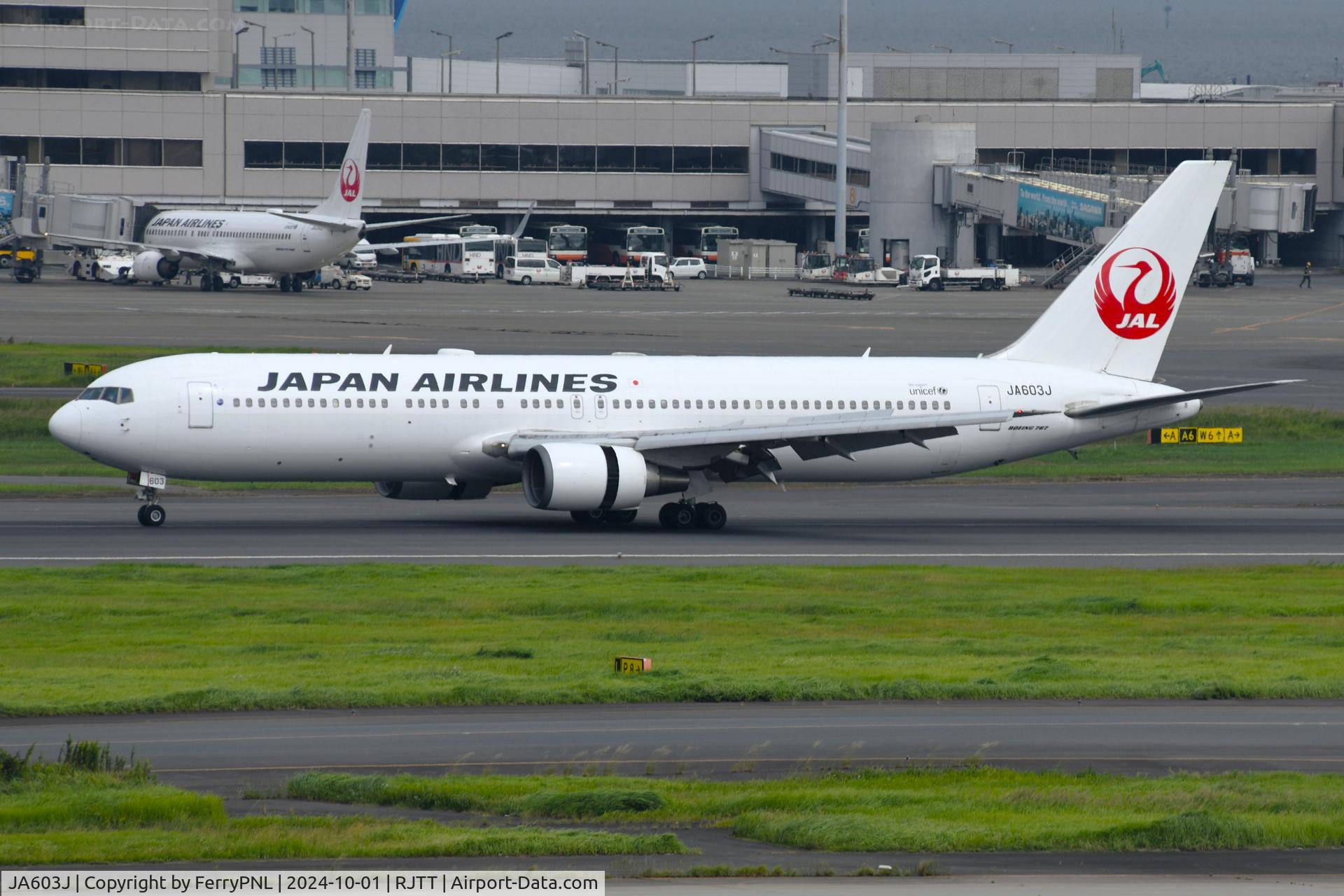 JA603J, Boeing 767-346/ER C/N 32888, Japan Airlines B763
