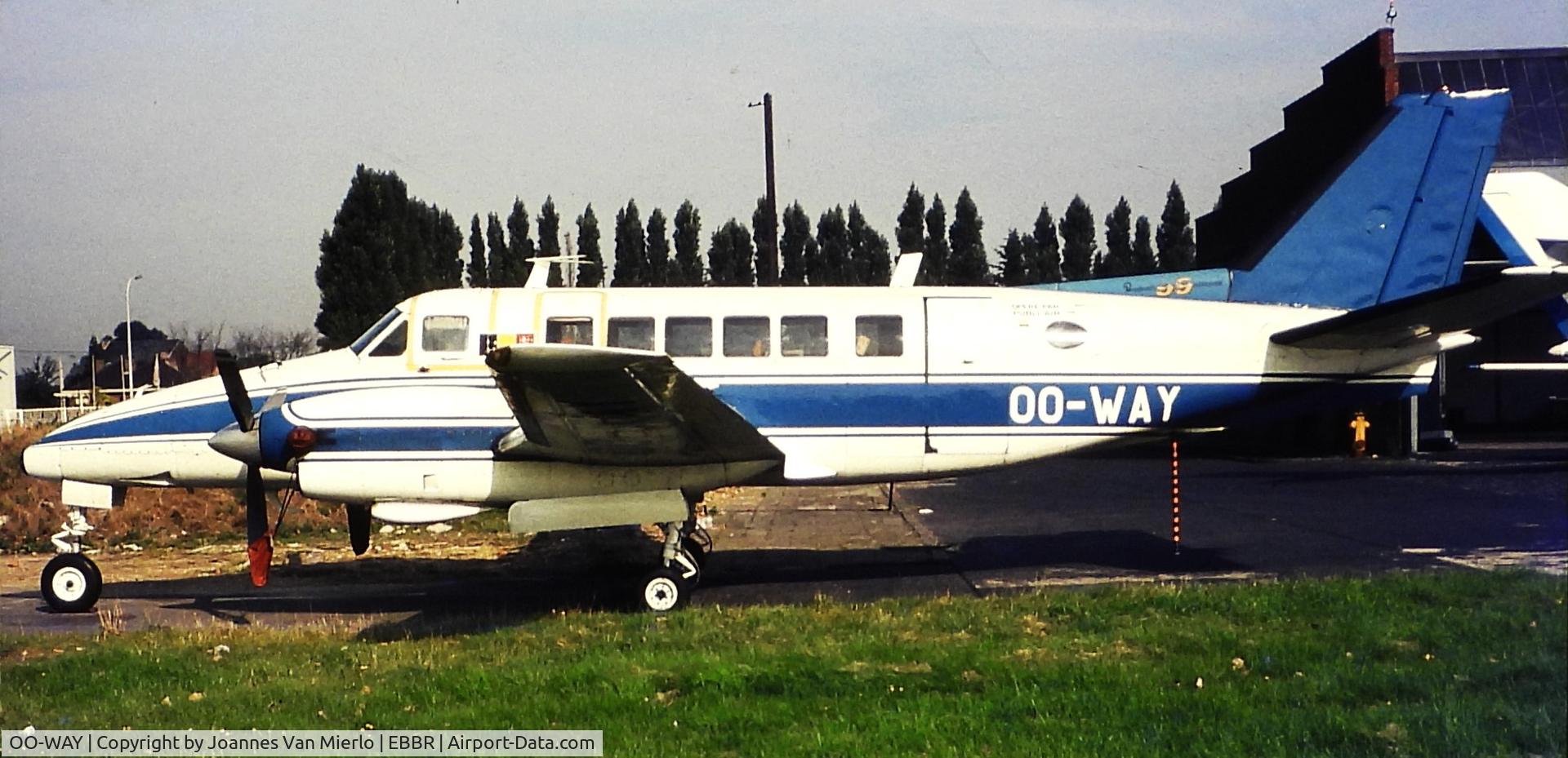 OO-WAY, 1968 Beech 99 Airliner C/N U-21, ex-slide