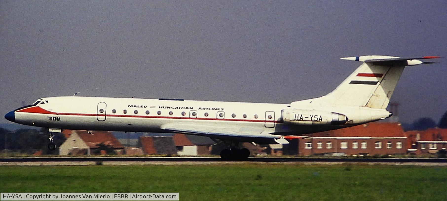 HA-YSA, Tupolev 134 C/N 00000000000, ex-slide