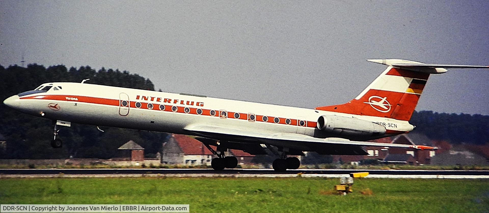 DDR-SCN, 1973 Tupolev Tu-134A C/N 3352102, ex-slide