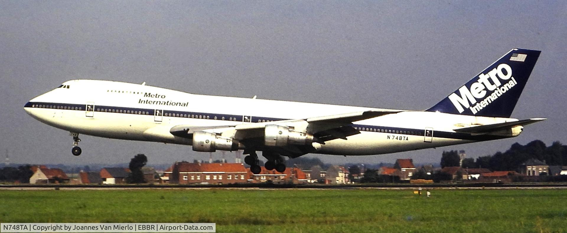 N748TA, 1973 Boeing 747-212B C/N 20713, ex-slide