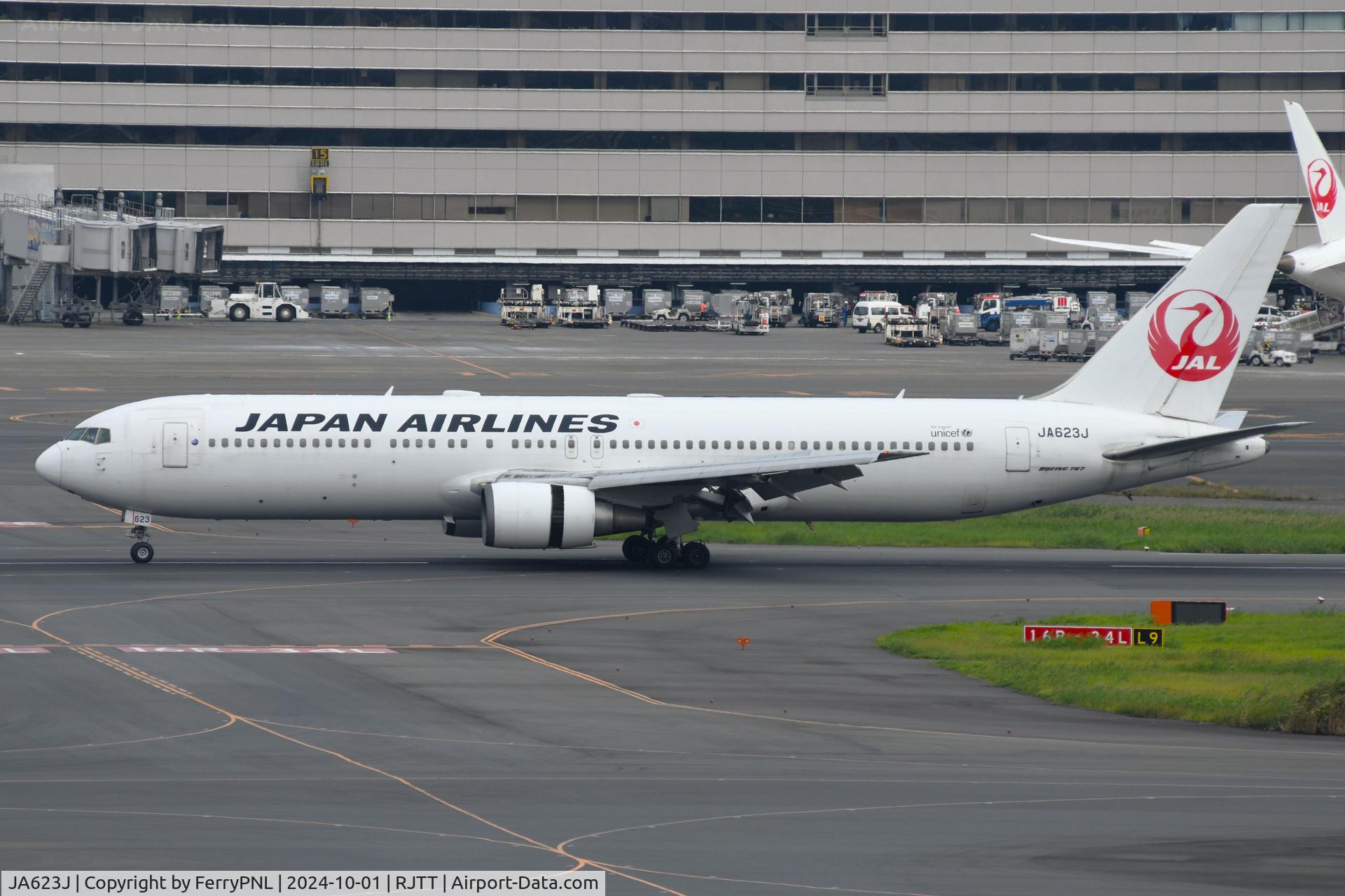 JA623J, 2009 Boeing 767-346/ER C/N 36131, JAL B763