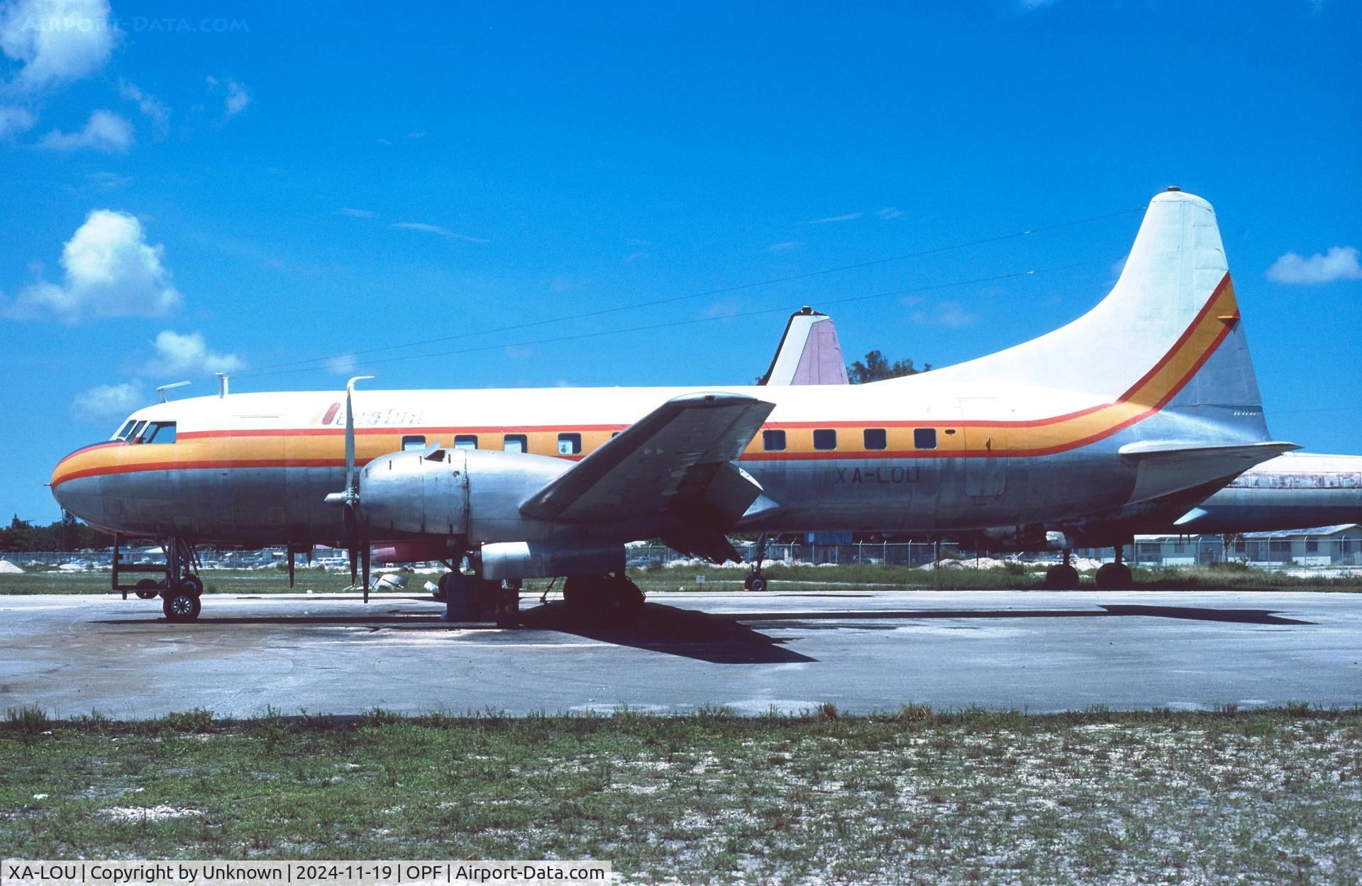 XA-LOU, 1953 Convair CV-440-48 C/N 120, Opa Locka