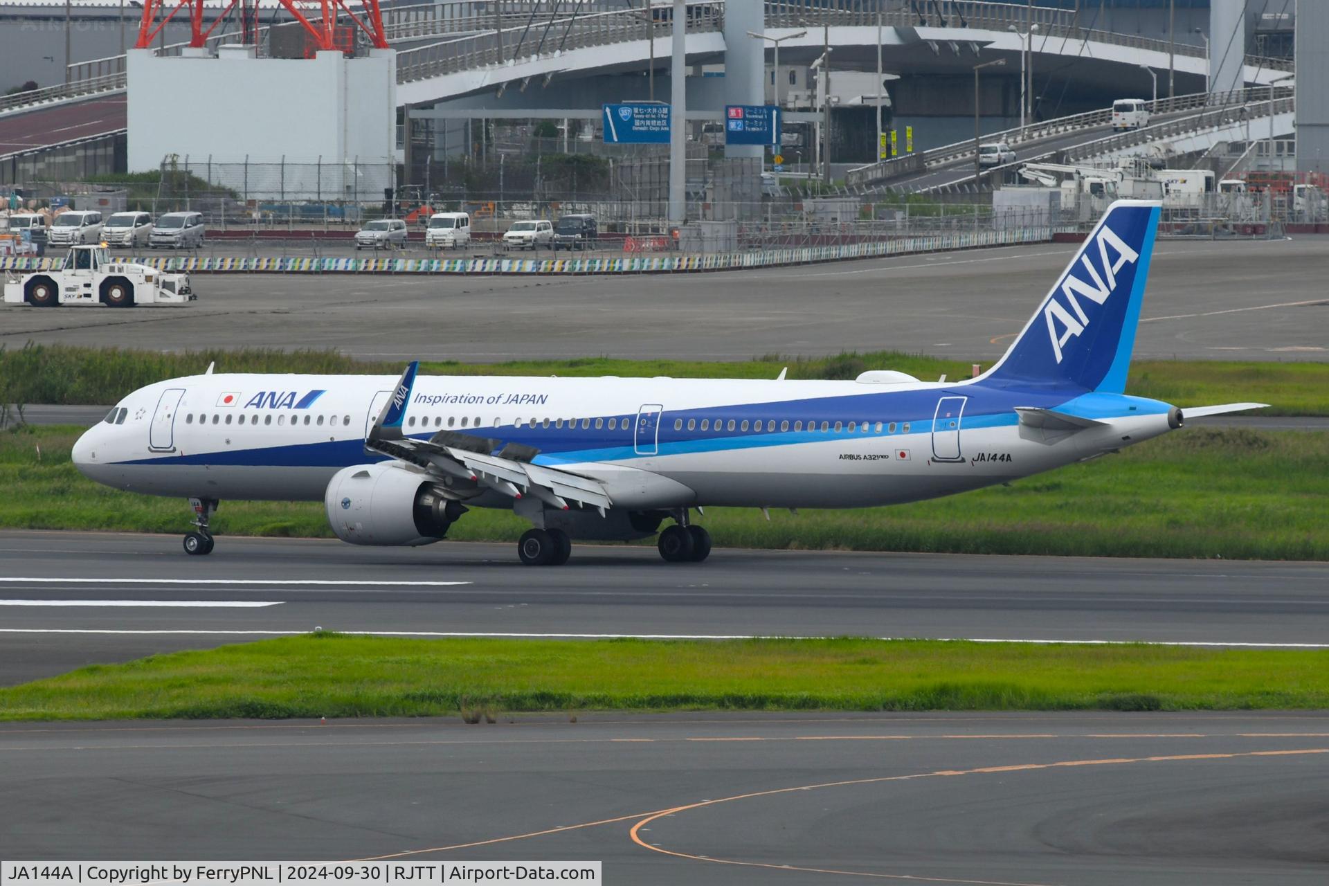 JA144A, 2020 Airbus A321-272N C/N 10363, ANA A321Neo arriving in HND